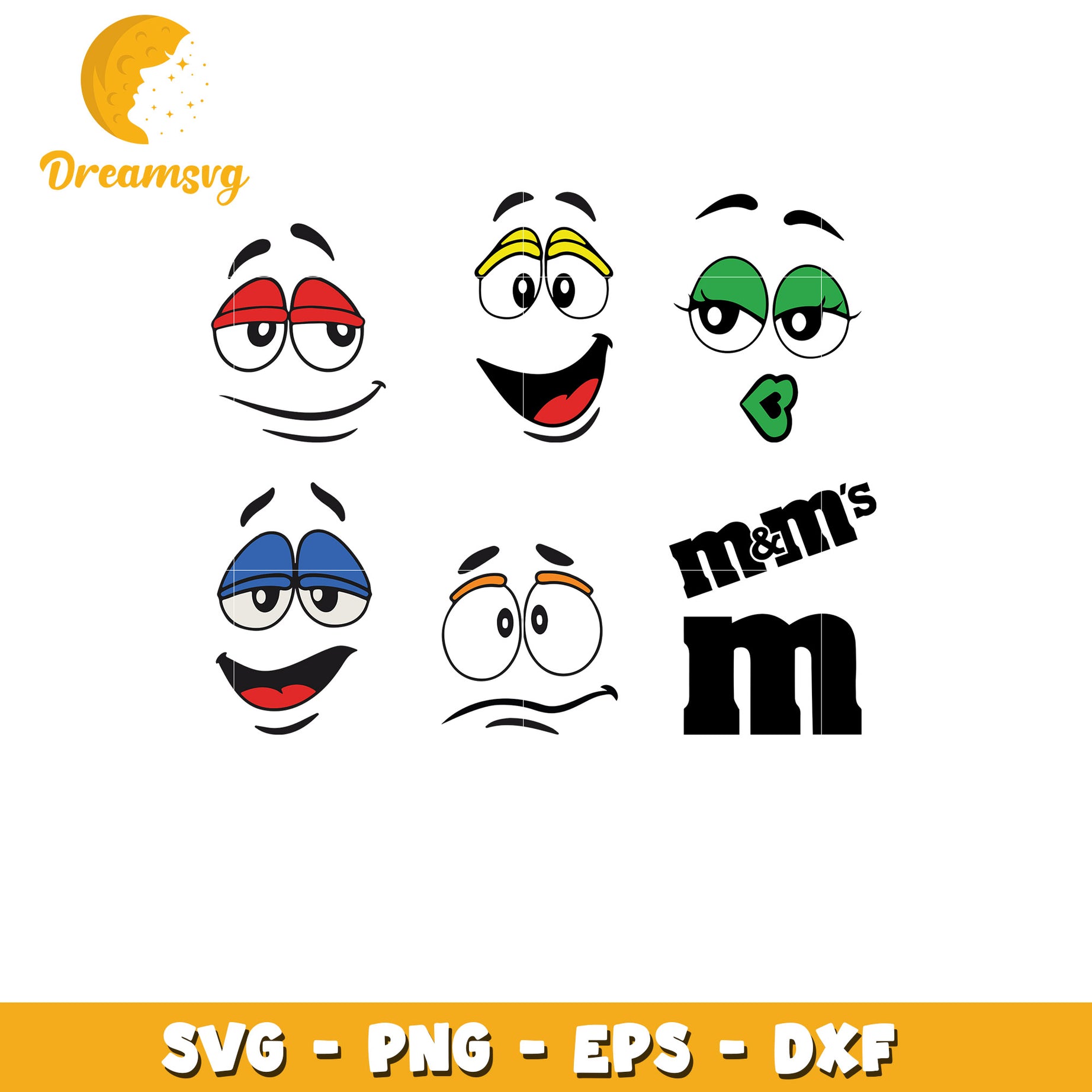 M&M candy emotion bundle svg, M&M Chocolate svg, candy svg