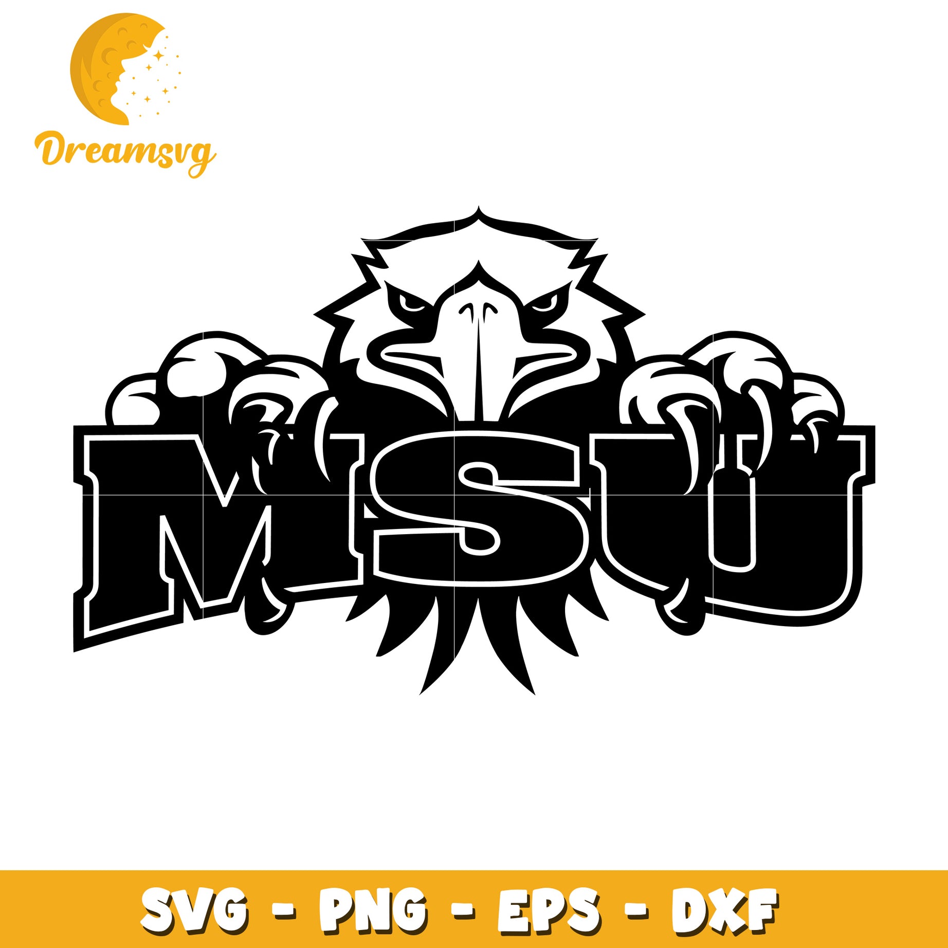 MSU Eagle SVG Cut File