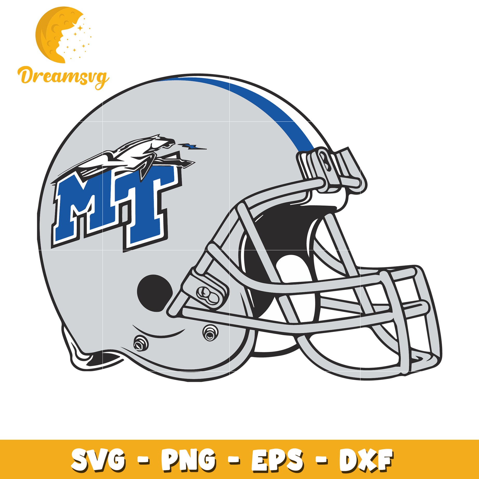 MT Football Helmet SVG PNG EPS DXF