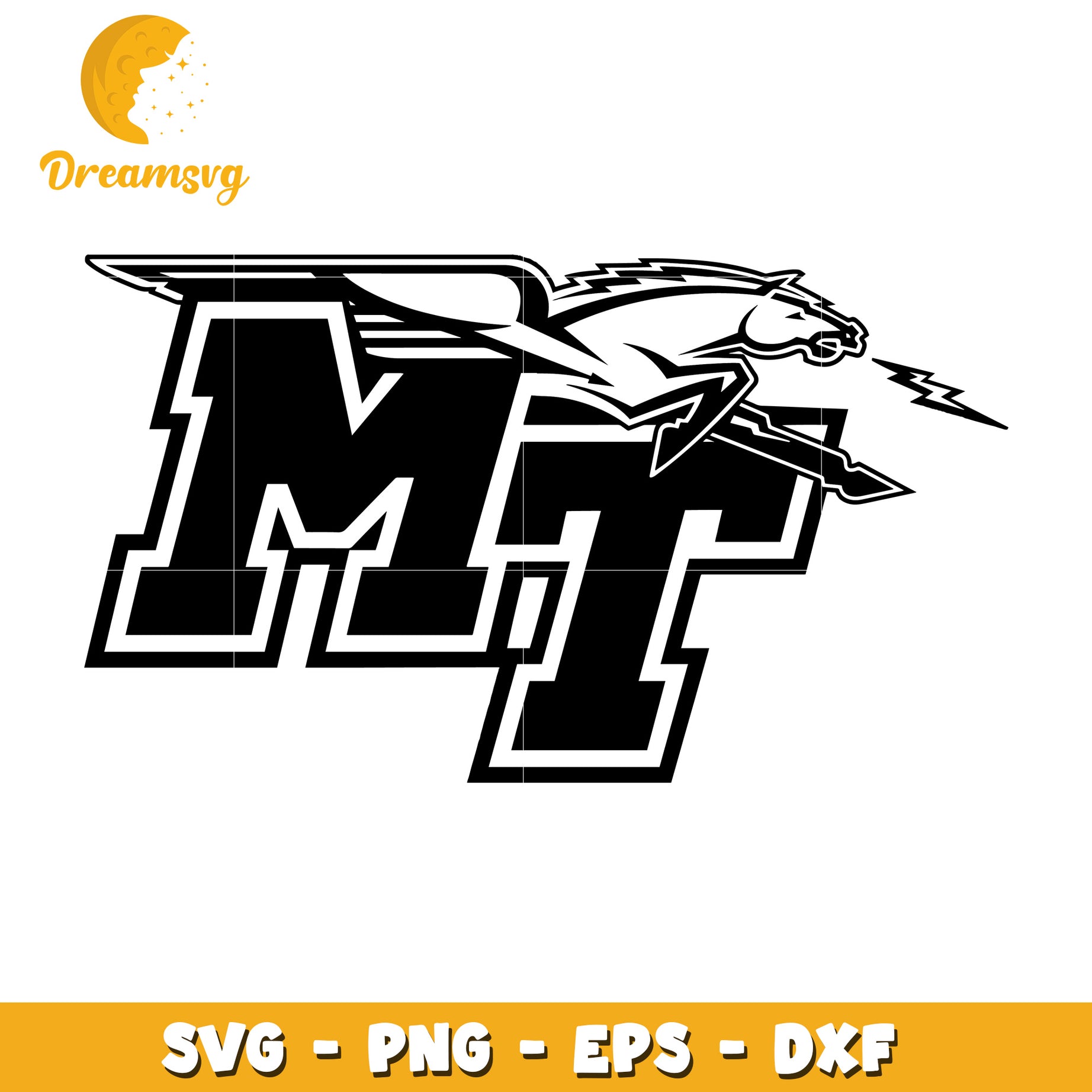 MT Mustang Logo SVG PNG EPS DXF