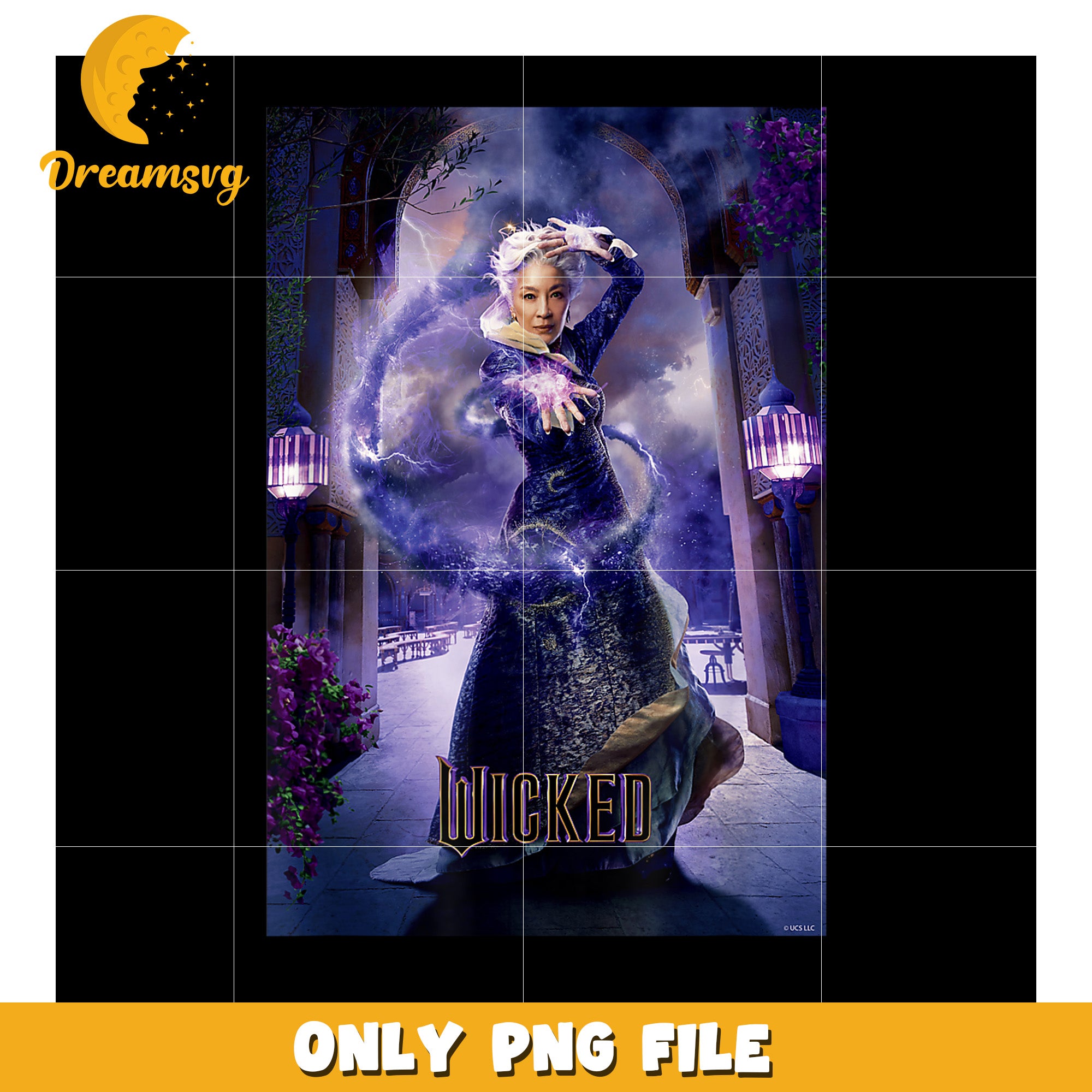 Madame Morrible Poster png, wicked​ 2024 png, wicked emerald city png