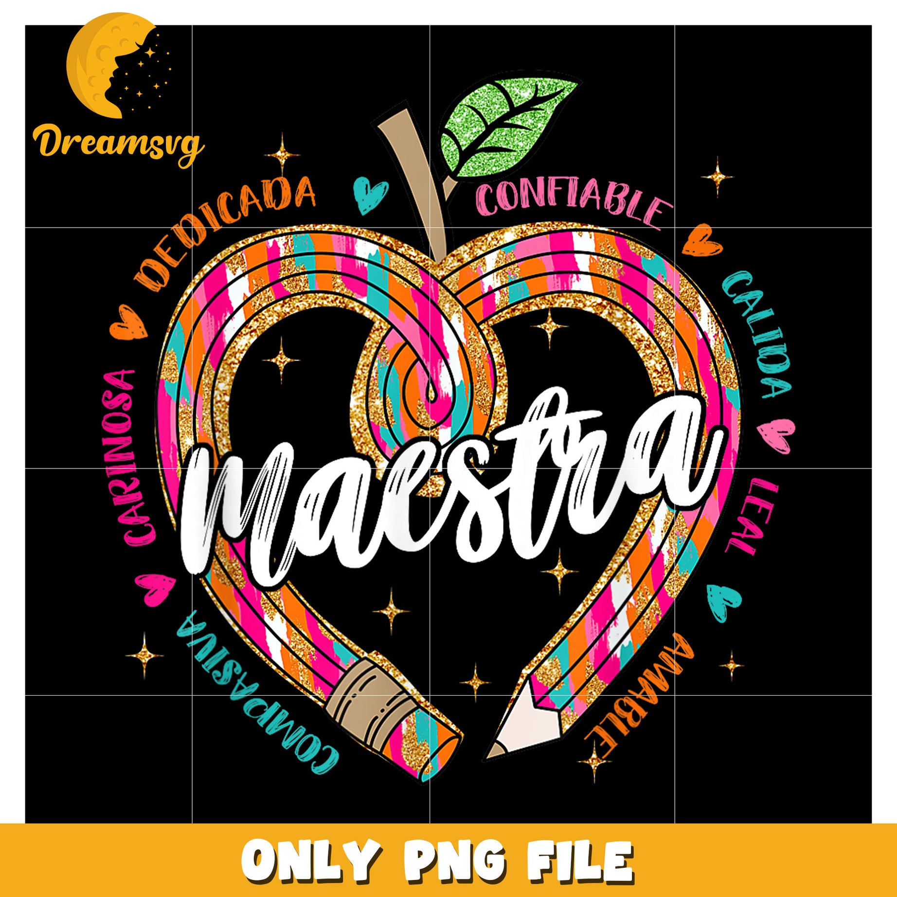 Maestra PNG Sublimation Design