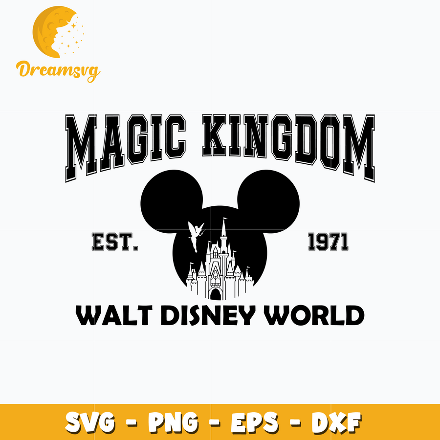 Mickey castle head magic kingdom svg