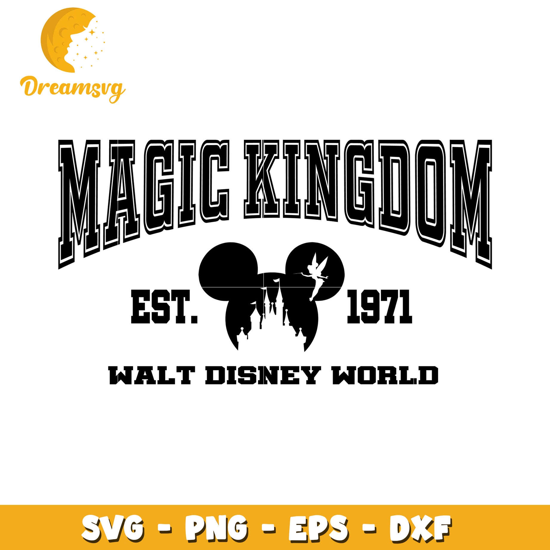 Magic Kingdom SVG Disney World 1971