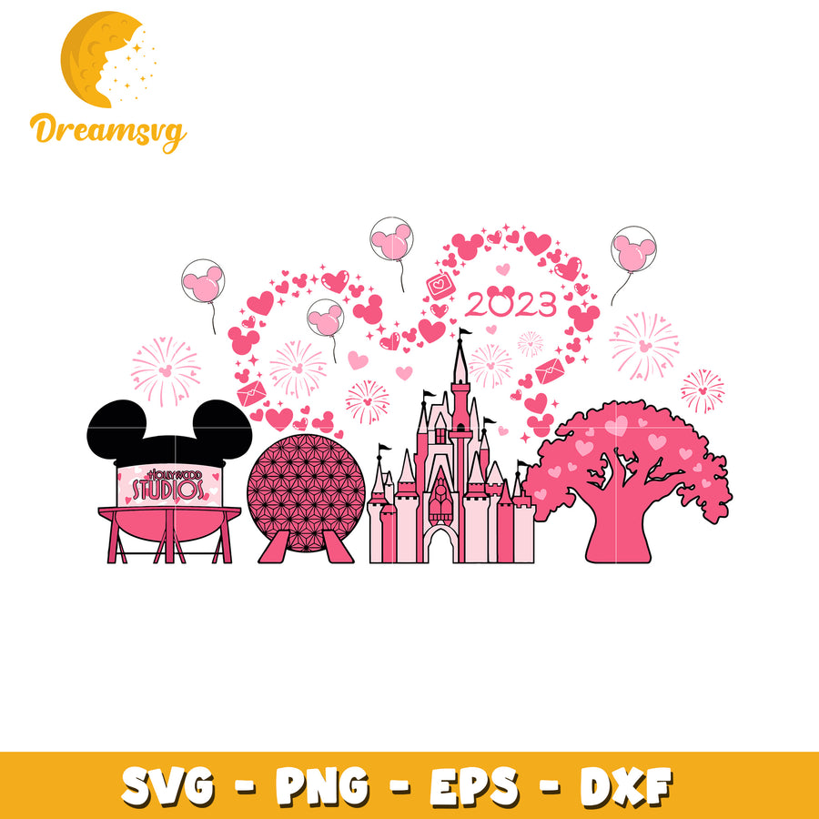 Magical Disney World SVG Design for Celebrating 2023 Memories