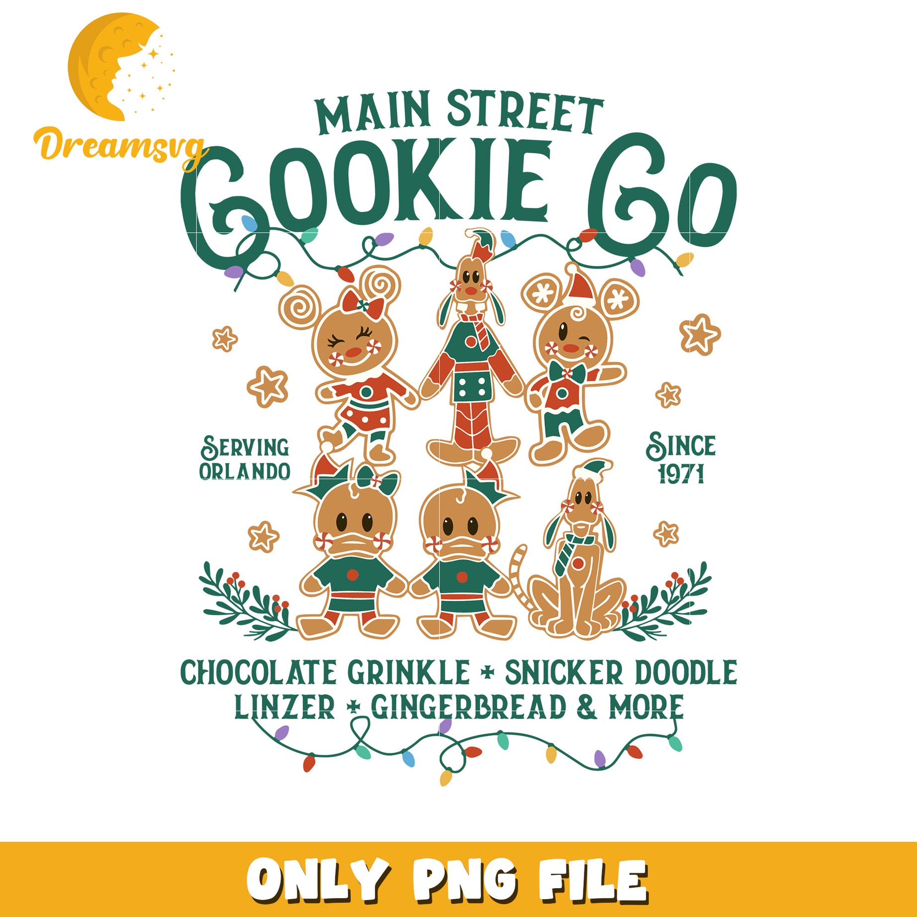 Main street cookie and co png, christmas cookies png, christmas cartoon png