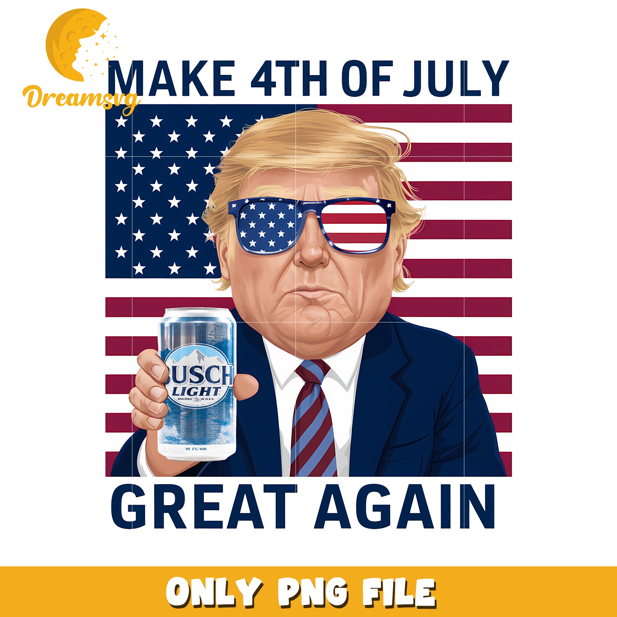 Make 4th of july great again design png, american flag png, funny usa png