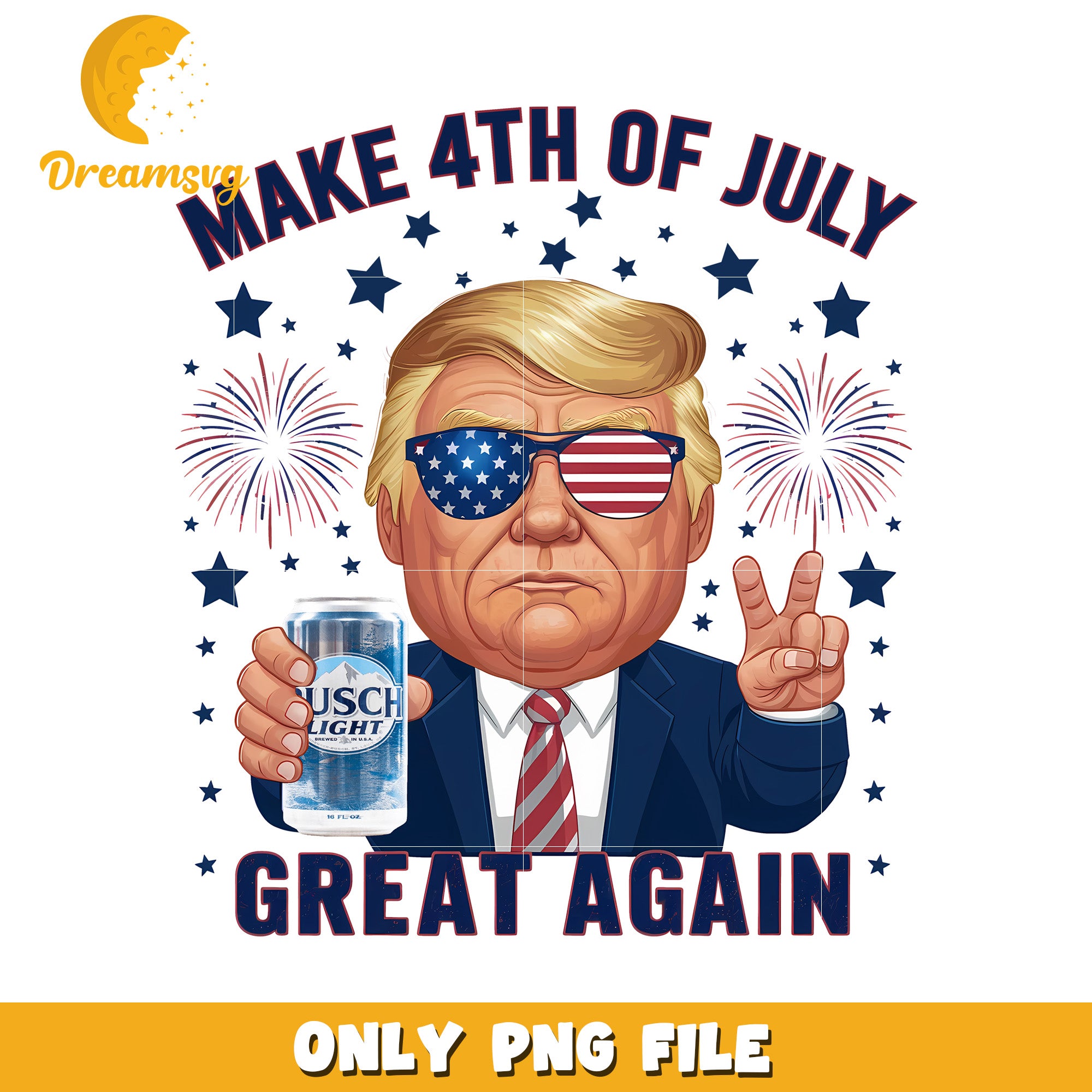 Make 4th of july great again png, american flag png, funny usa png