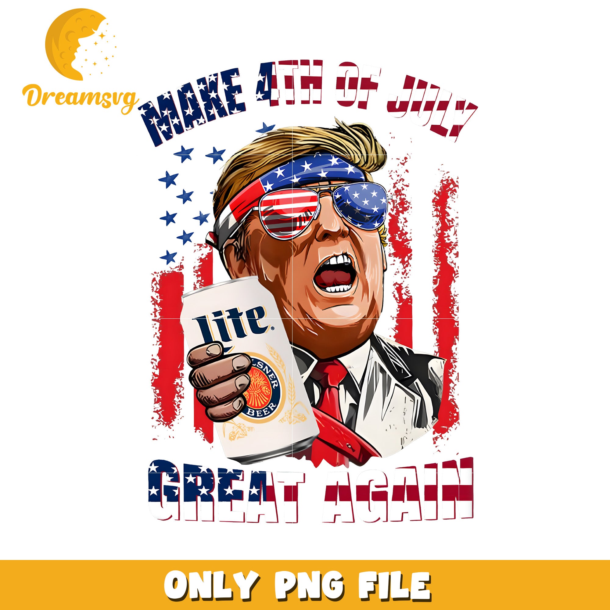 Make 4th of july great again png, patriotic png, independence day png