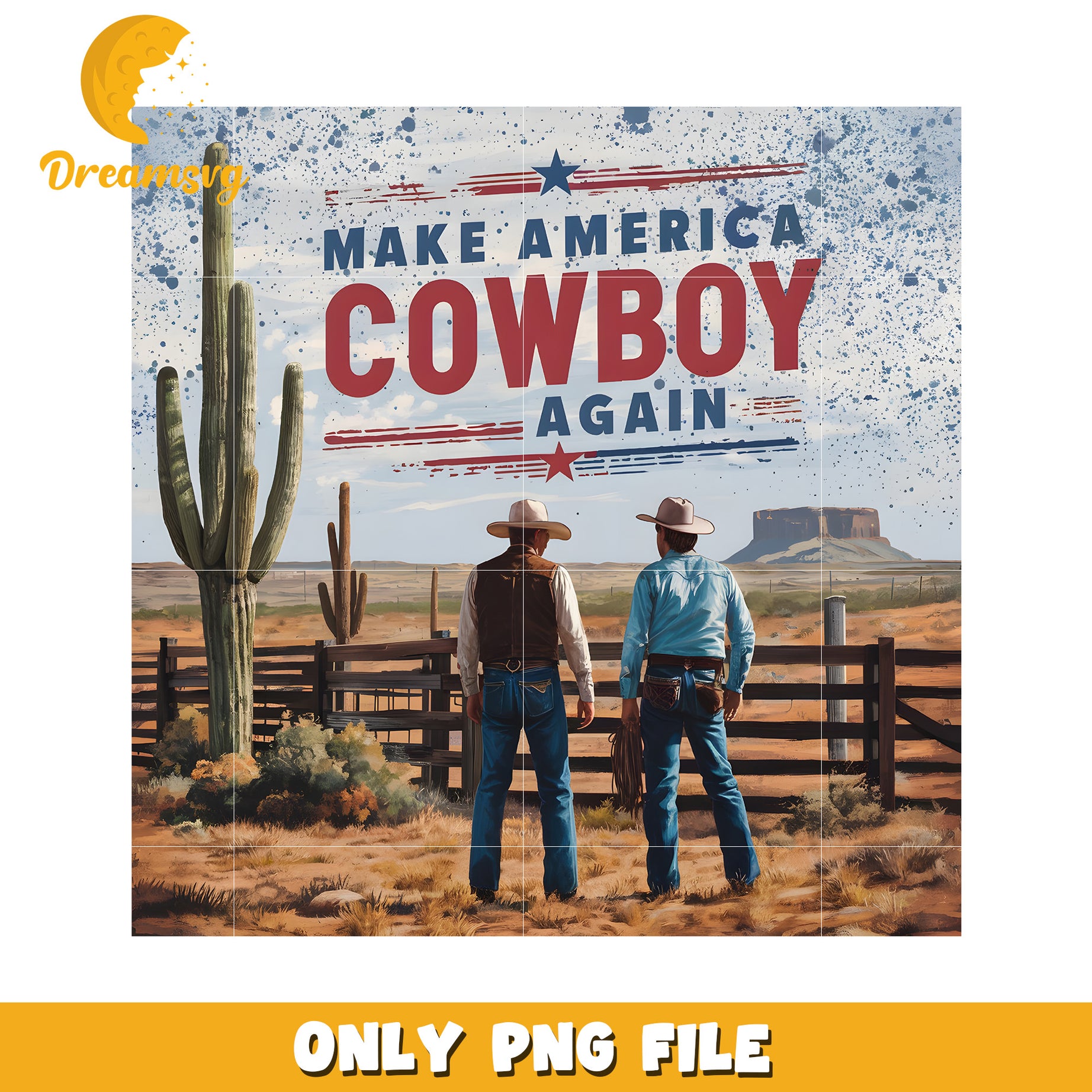 Make america cowboy again png, cowboy hat usa png, country pride png