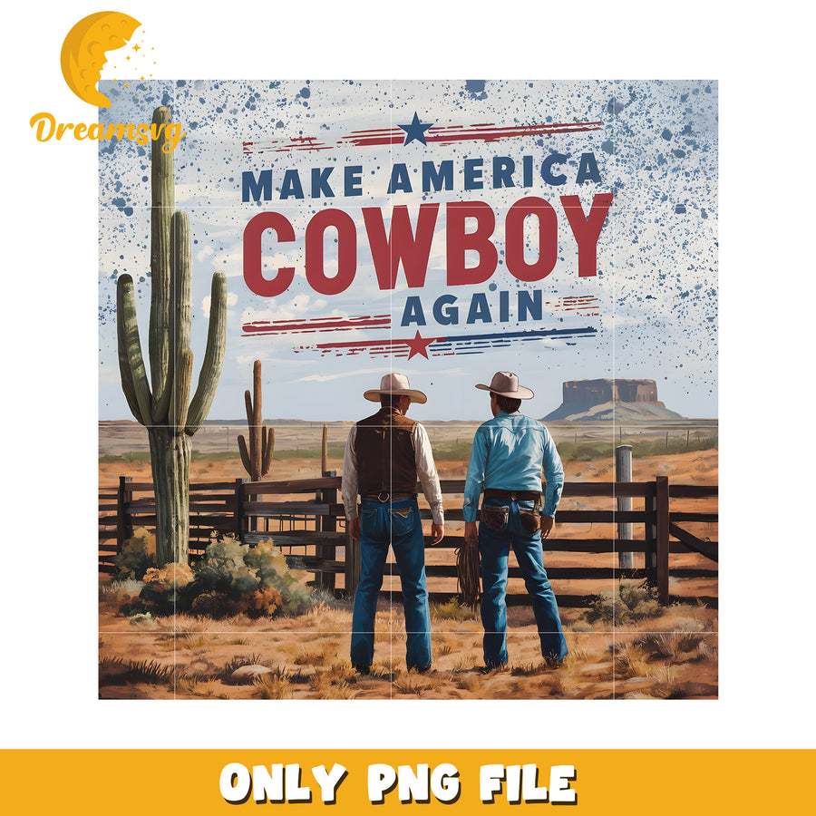 Make america cowboy again png, cowboy hat usa png, country pride png