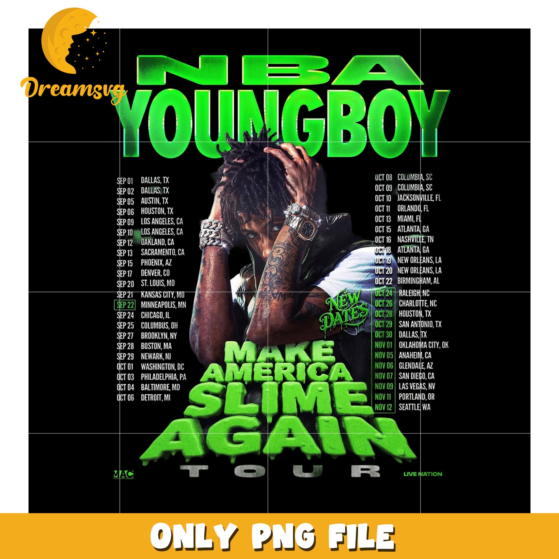 Make america smile again png, masa tours​ png, youngboy masa​ png