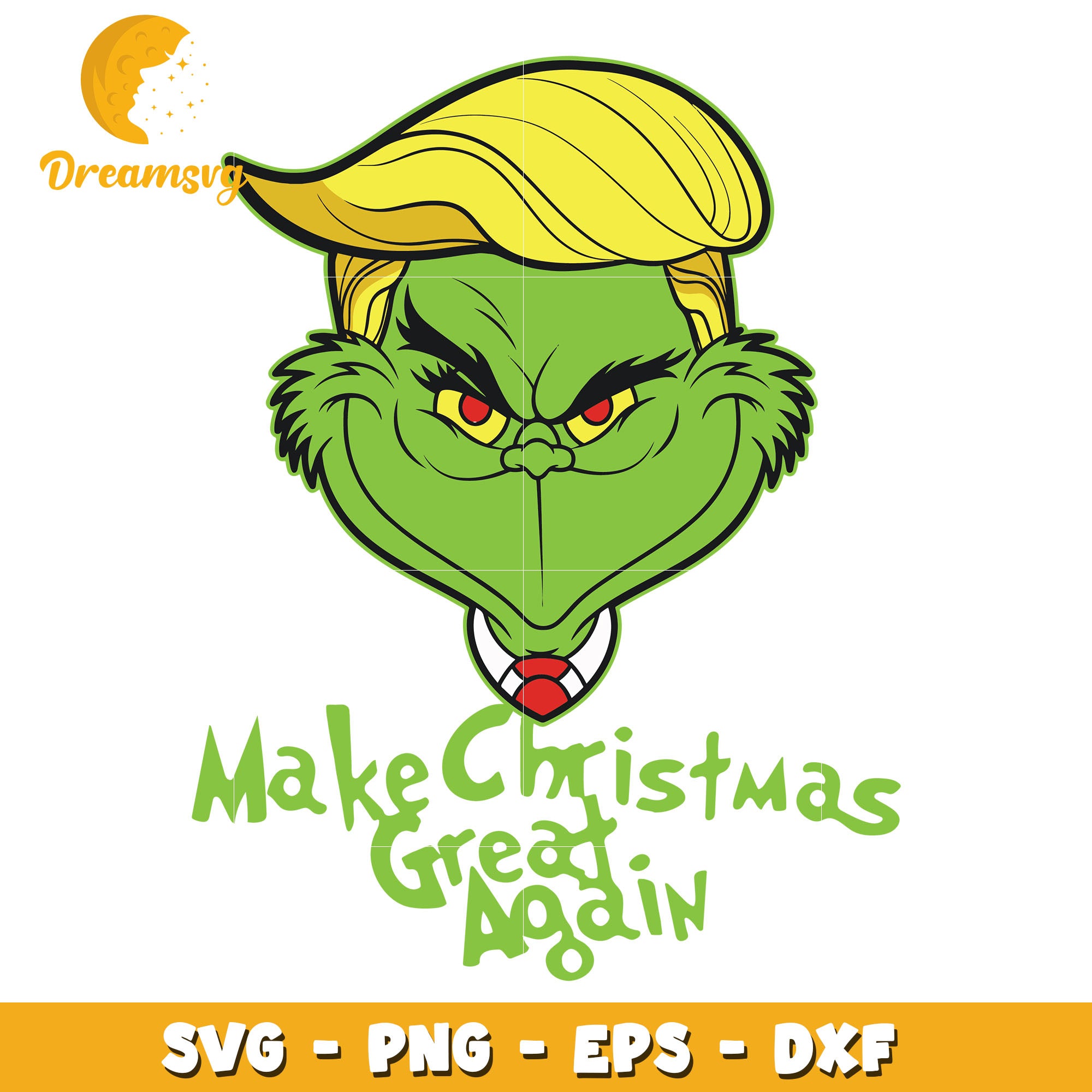 Make christmas great again svg, Grinch Trump svg, christmas svg