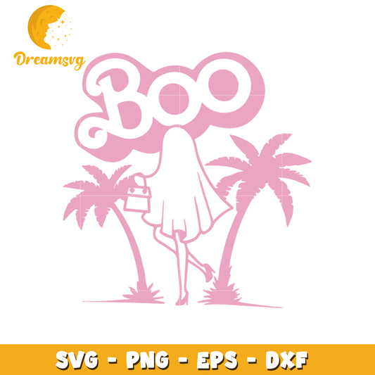Maliboo barbie ghost design svg, barbie svg, halloween svg