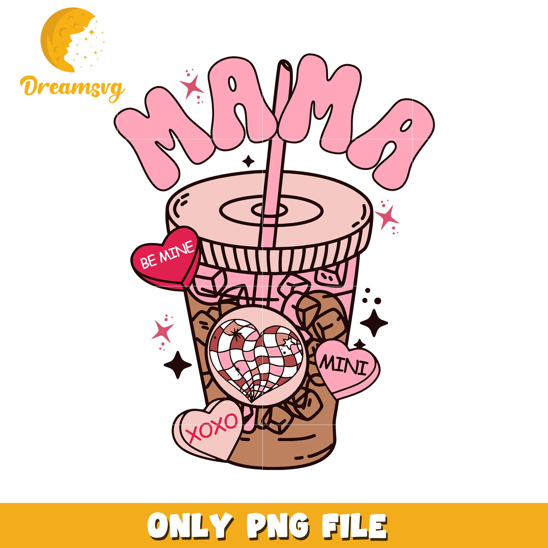 Mama Coffee PNG Valentines Day