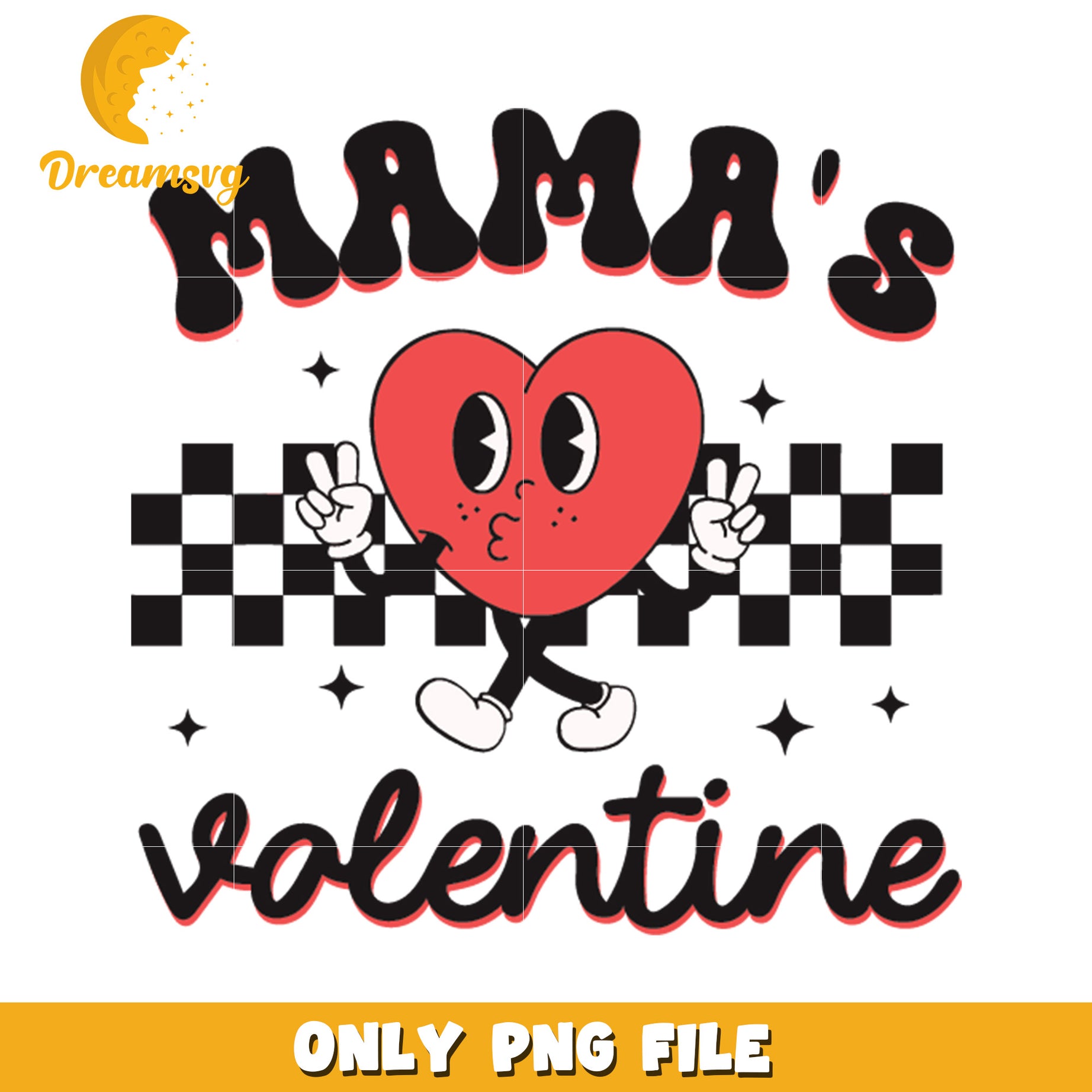 Mama's Valentine PNG Design