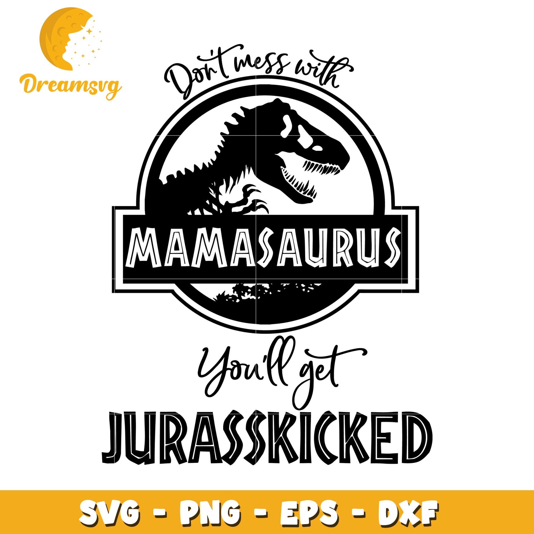 Mamaaurus SVG Jurassic Park T Rex Design
