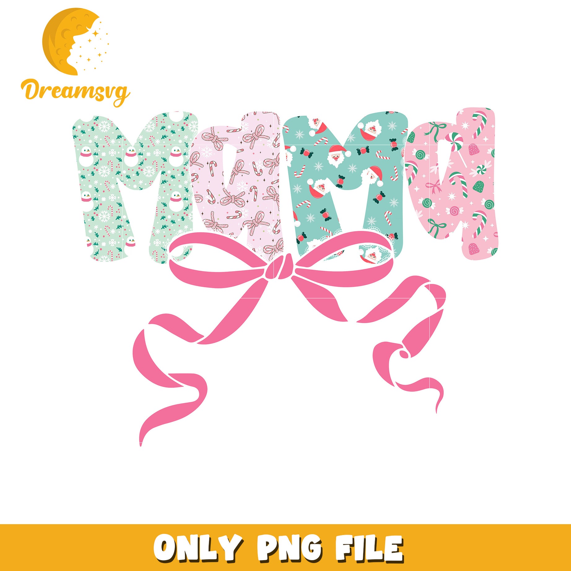 Mama bowtie png, christmas​ png, grinch png