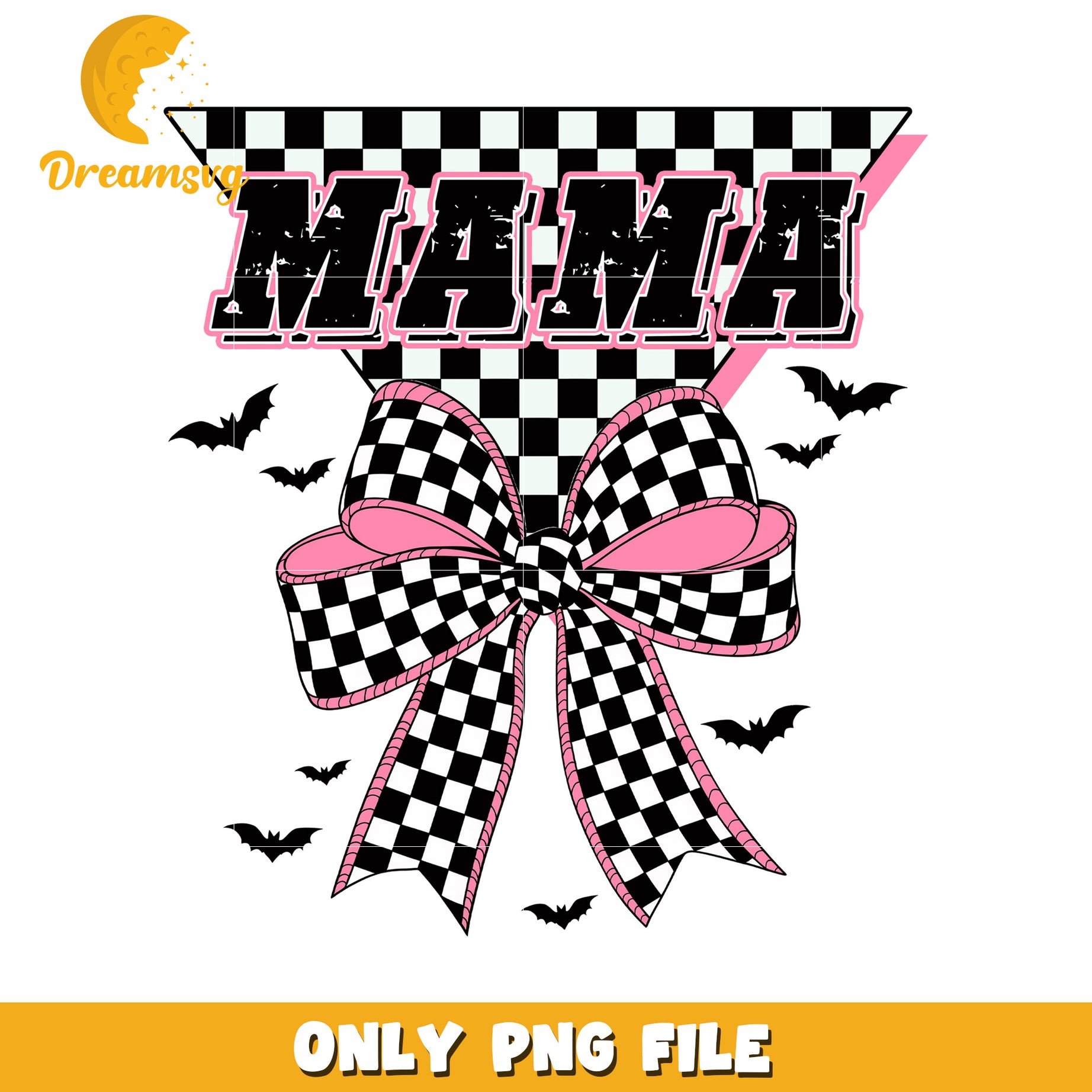 Mama bowtie png, halloween png, halloween vacation png
