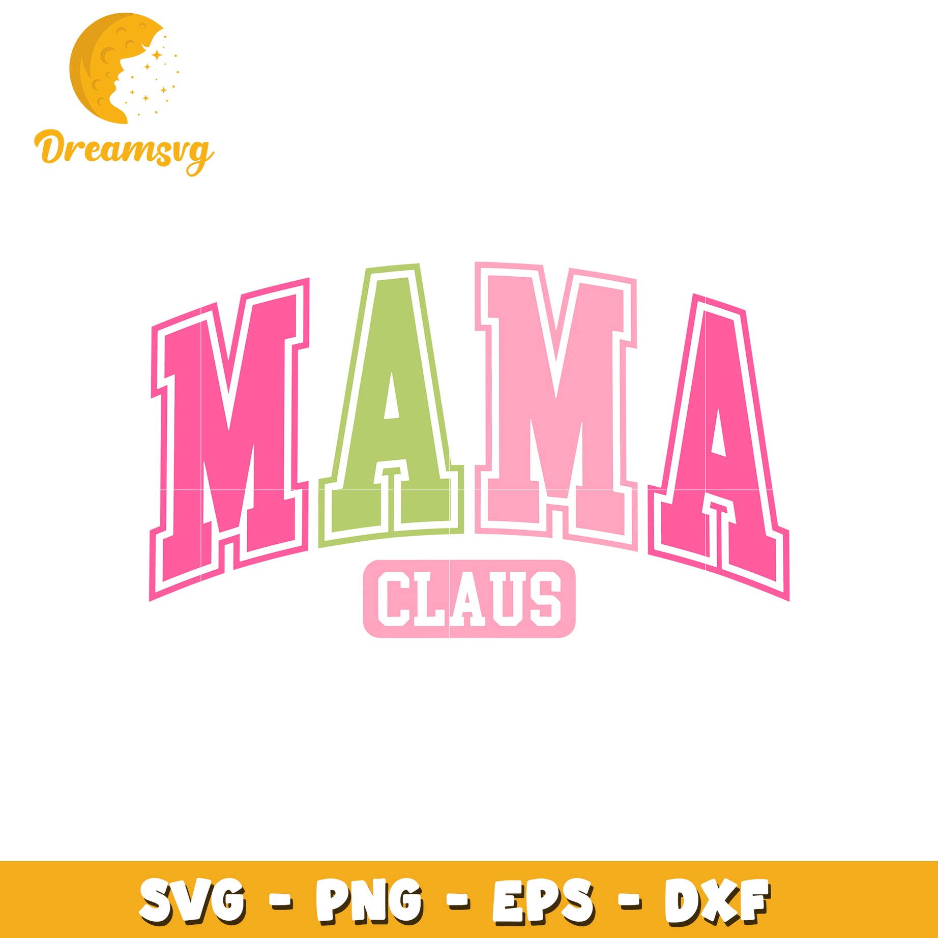 Mama claus font design svg, mama svg, christmas font svg