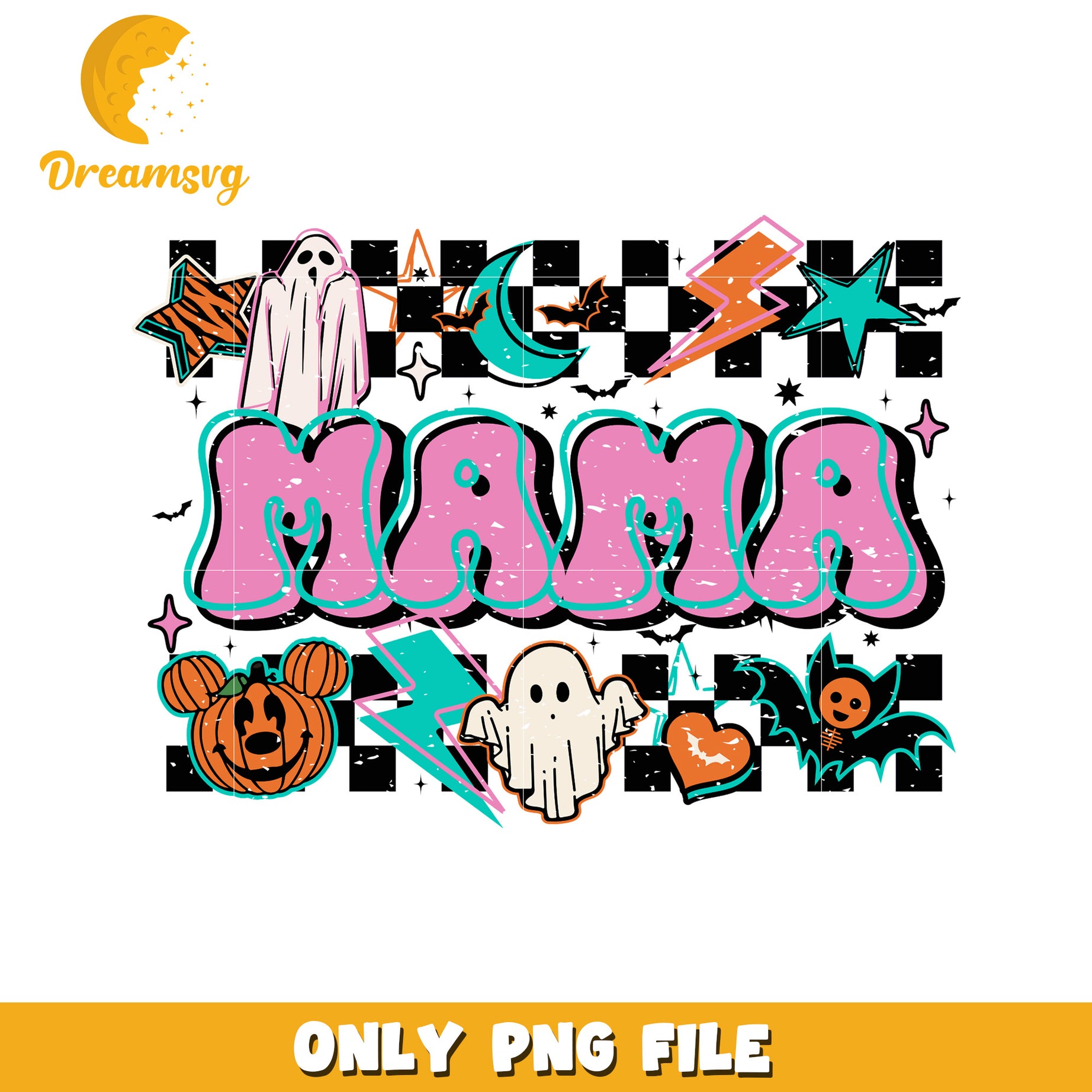 Mama halloween png, halloween png, halloween vacation png