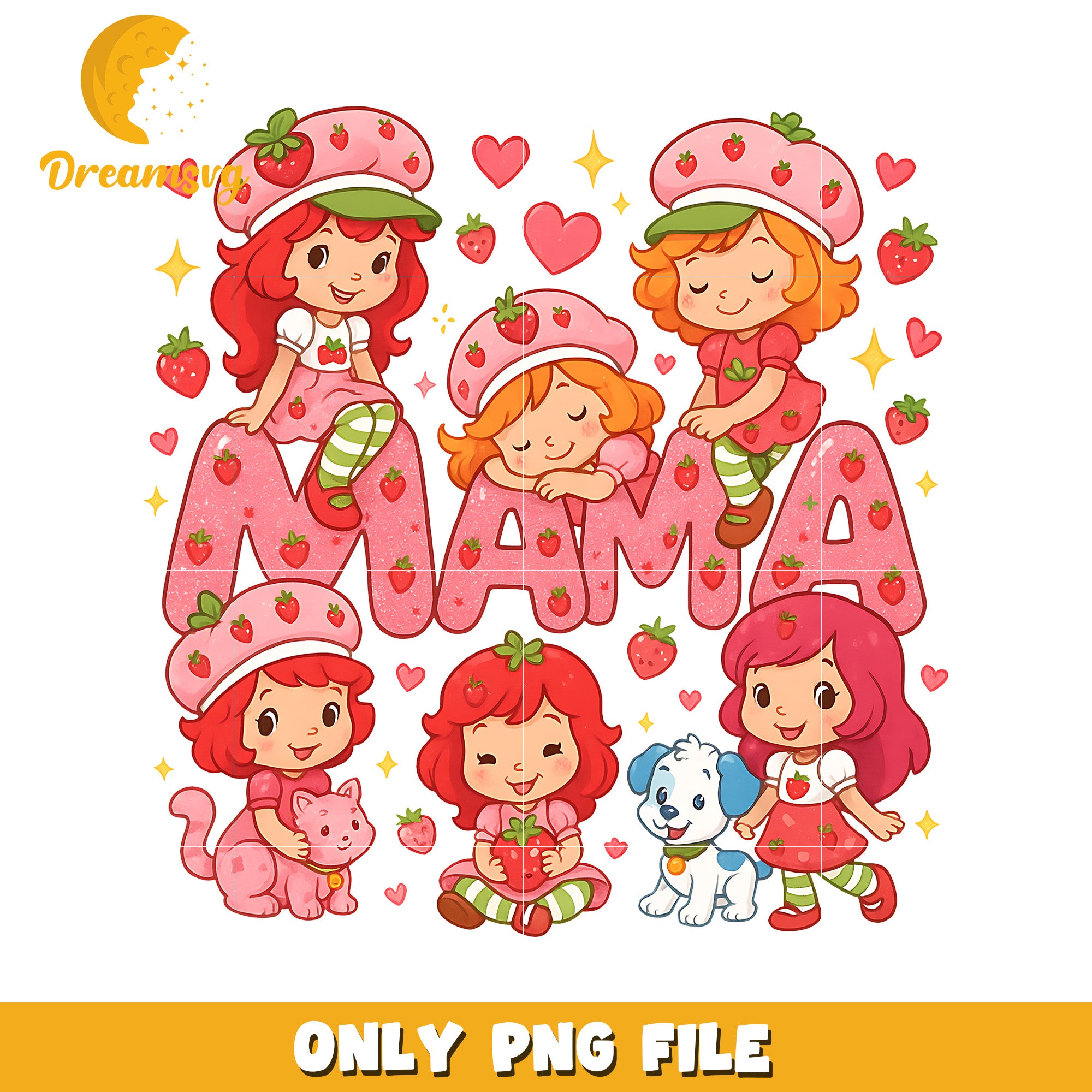 Mama shortcake png, shortcake strawberry png, strawberry shortcake characters png
