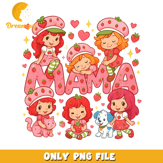 Mama shortcake png, shortcake strawberry png, strawberry shortcake characters png