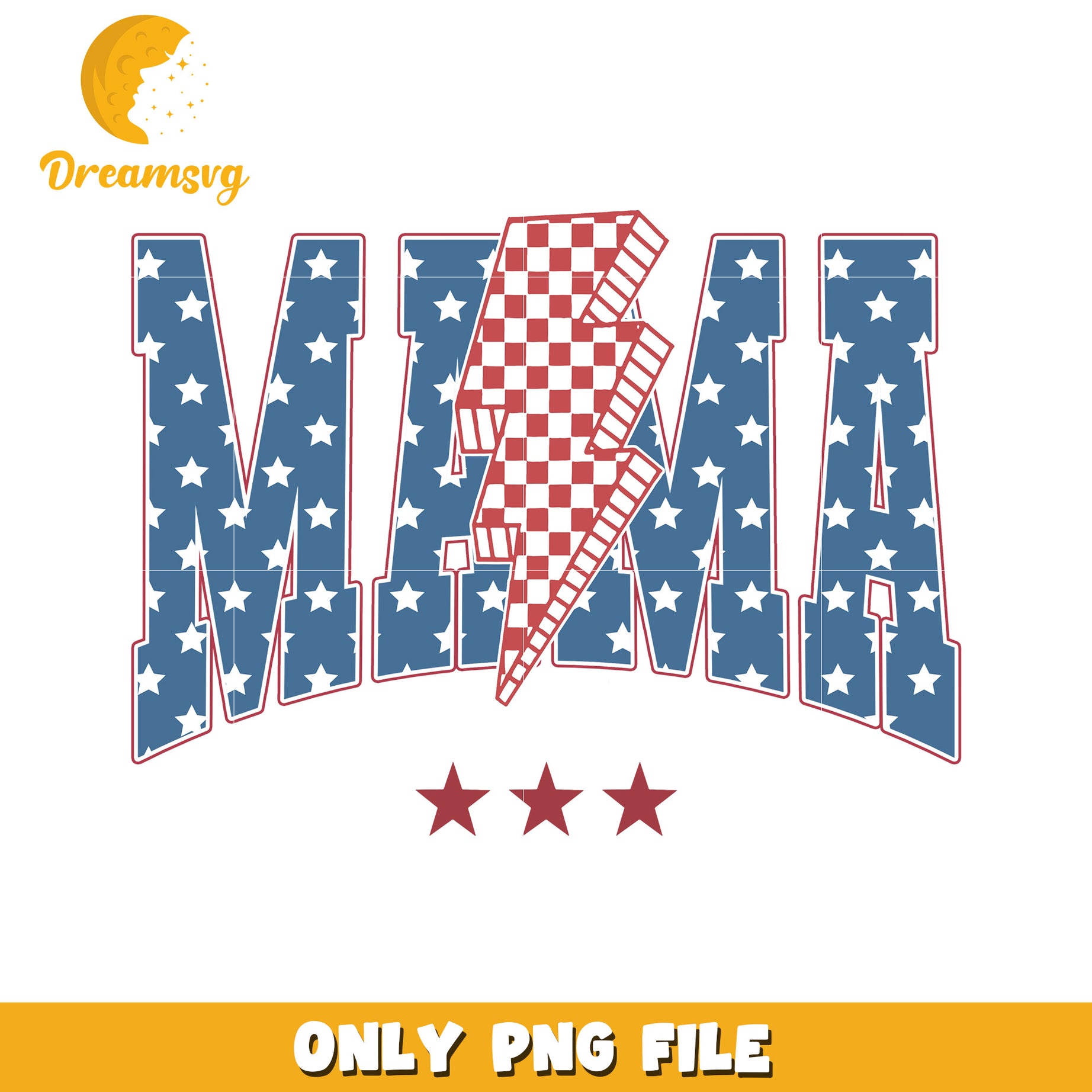 Mama usa design png, patriotic mom png, american mother png
