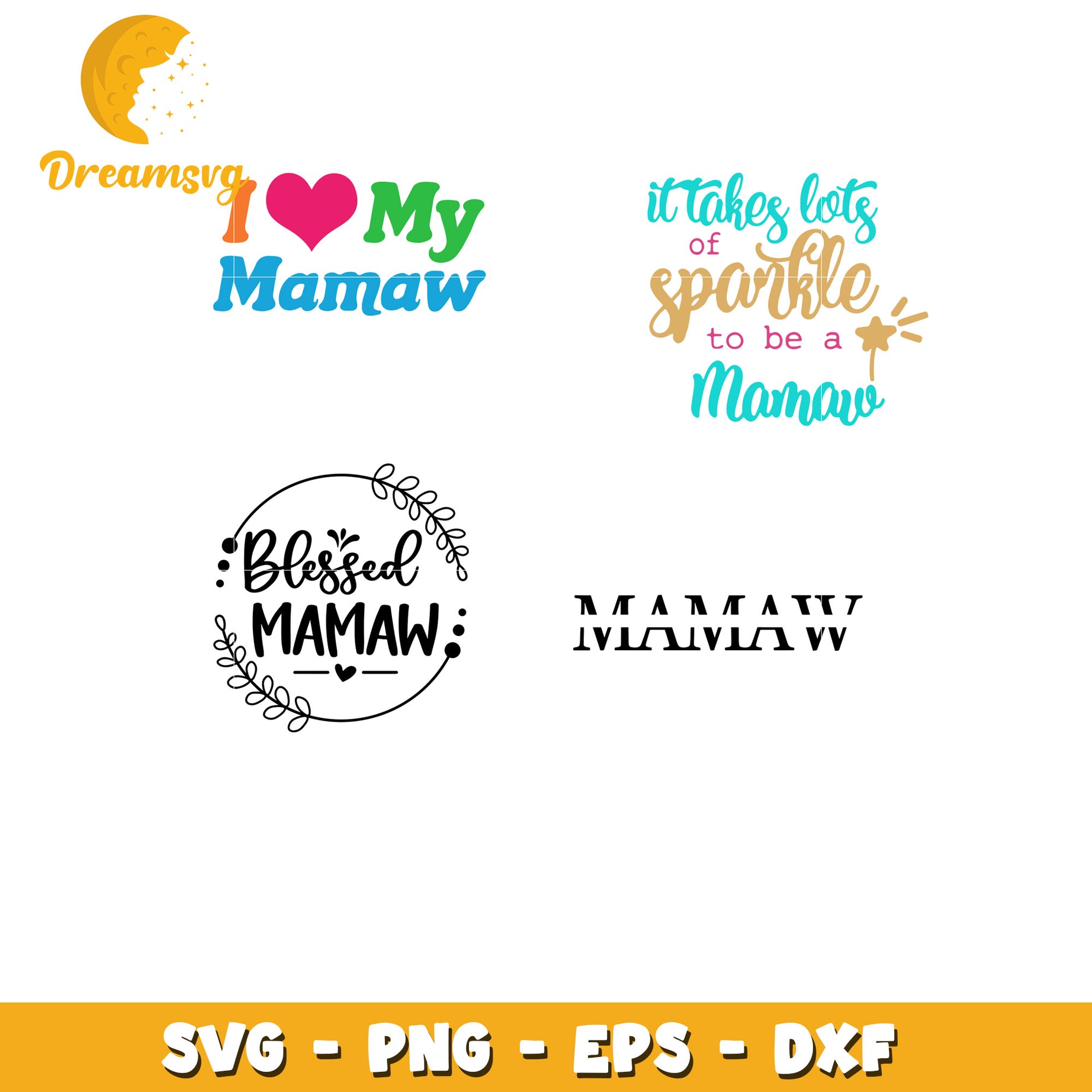 It take lots of spankle to be a mamaw bundle Svg, mamaw svg