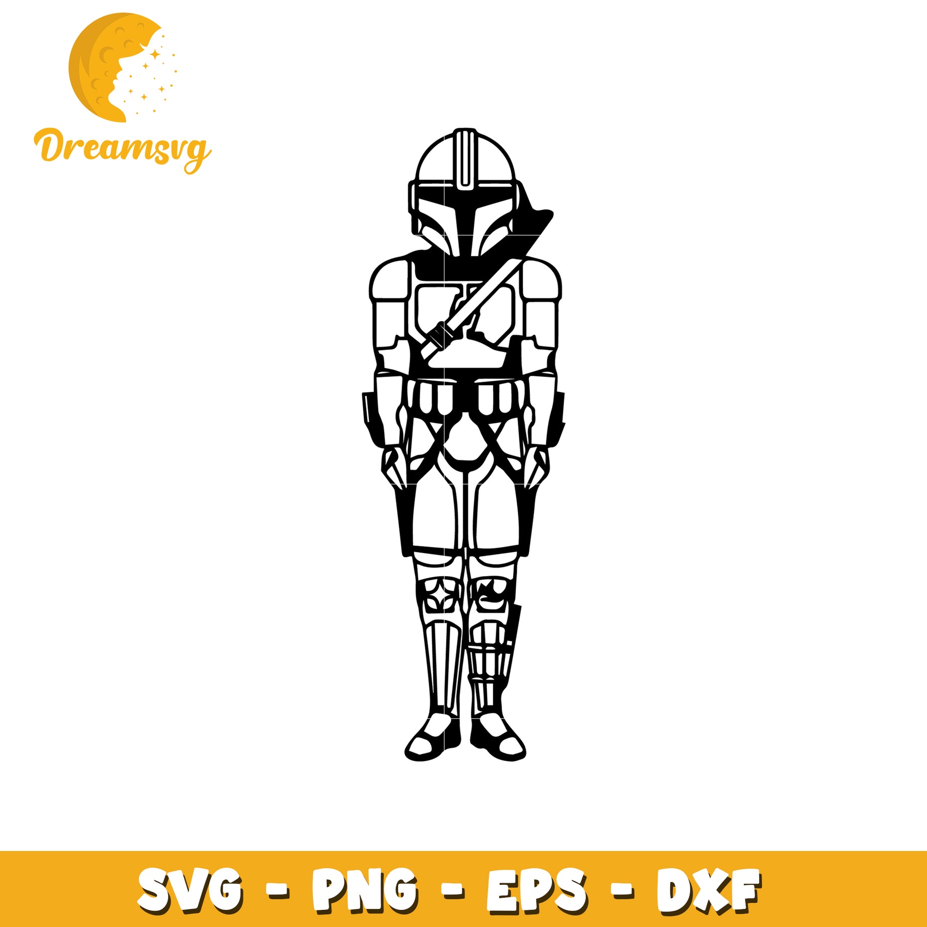 Mandalorian SVG Cut File PNG EPS DXF