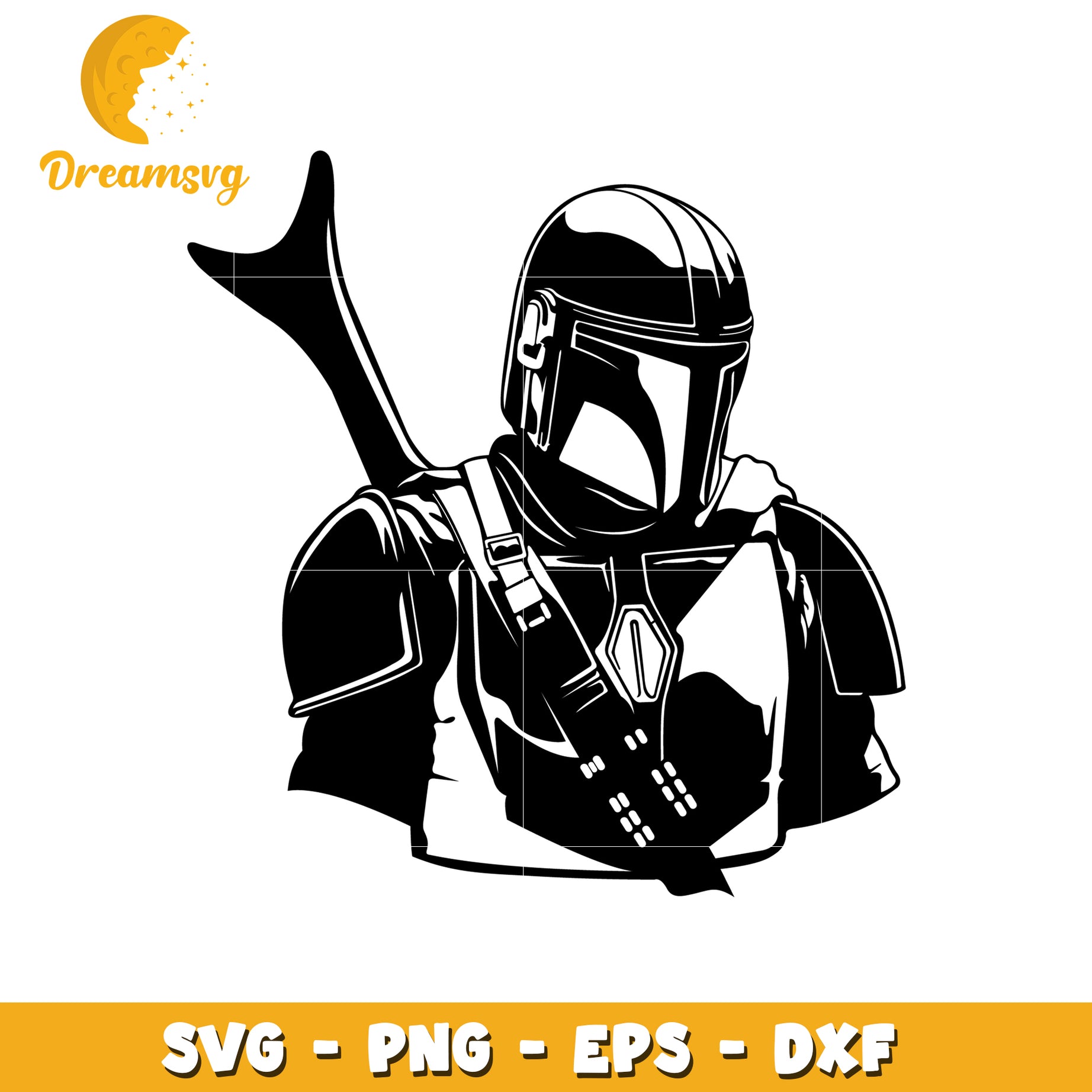 Mandalorian SVG PNG EPS DXF Cut File