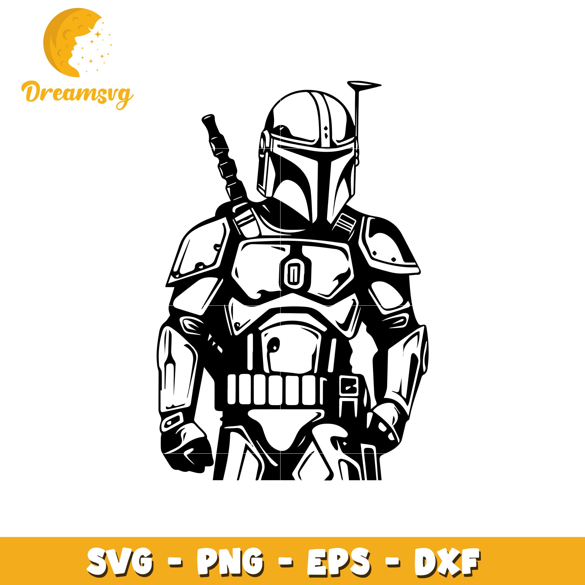 Mandalorian SVG PNG EPS DXF Files