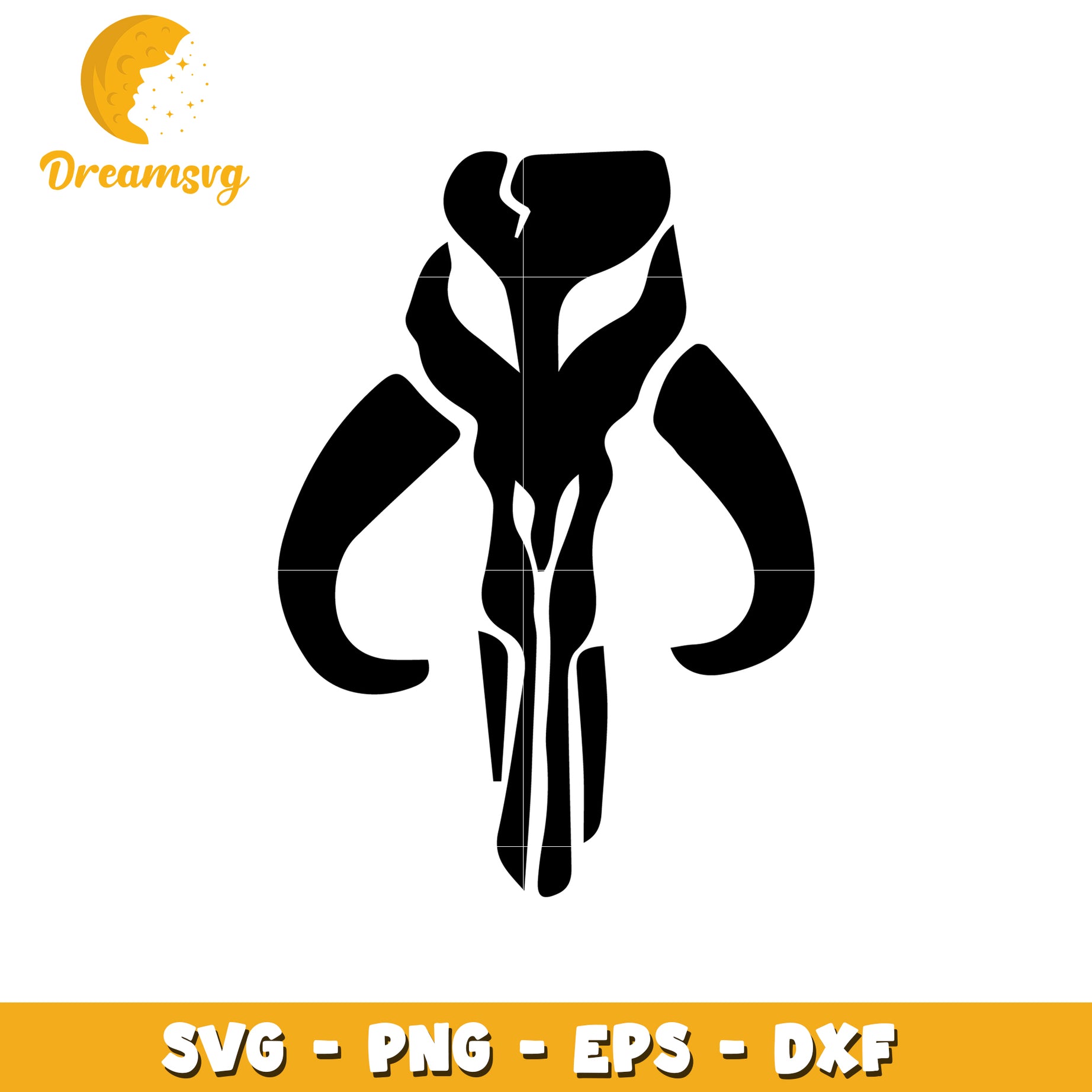 Mandalorian Skull SVG PNG,  Instant Download Files