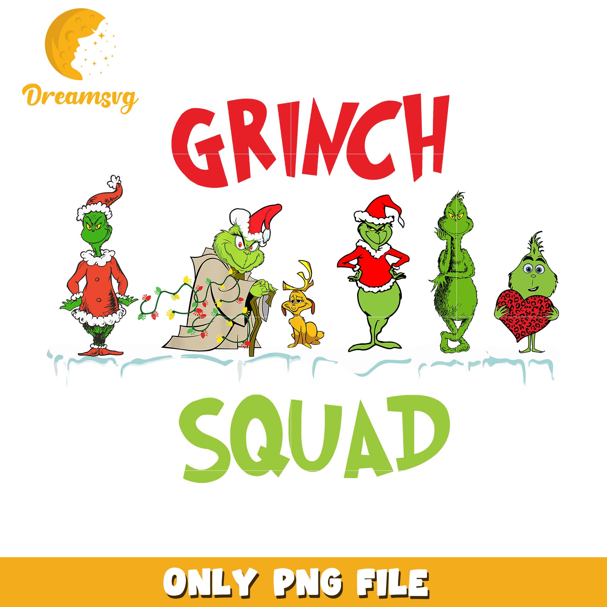 Many Grinch squad png, grinch and max png, grinchmas png