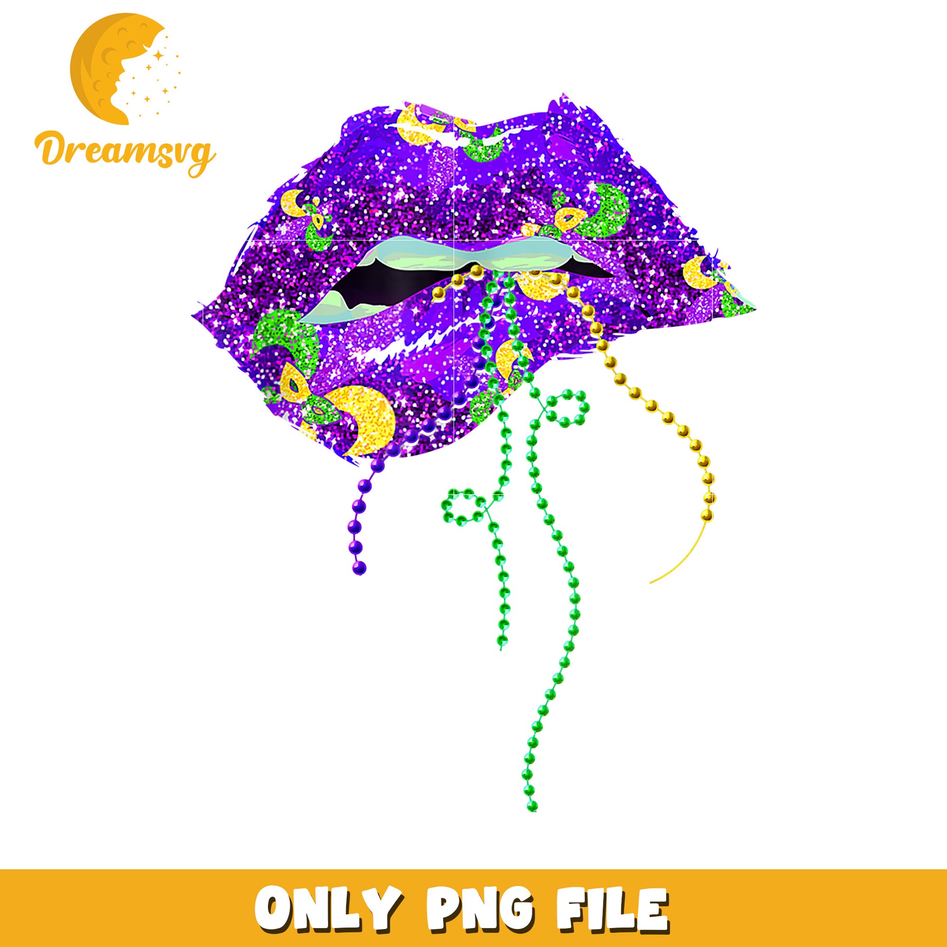 Mardi Gras lips queen purple png, mardi gras costume for female png