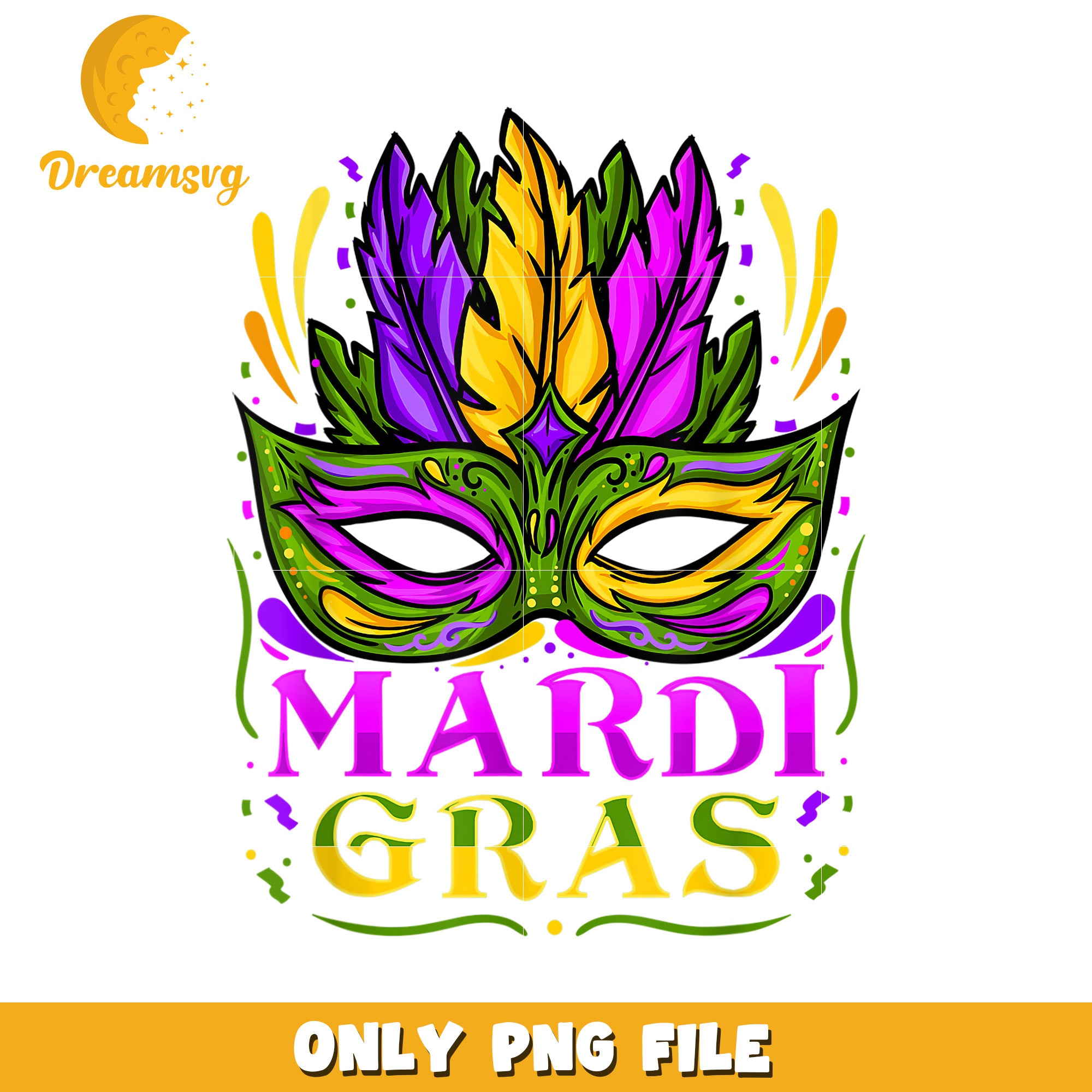 Mardi gras color mask costume png, mardi gras world png