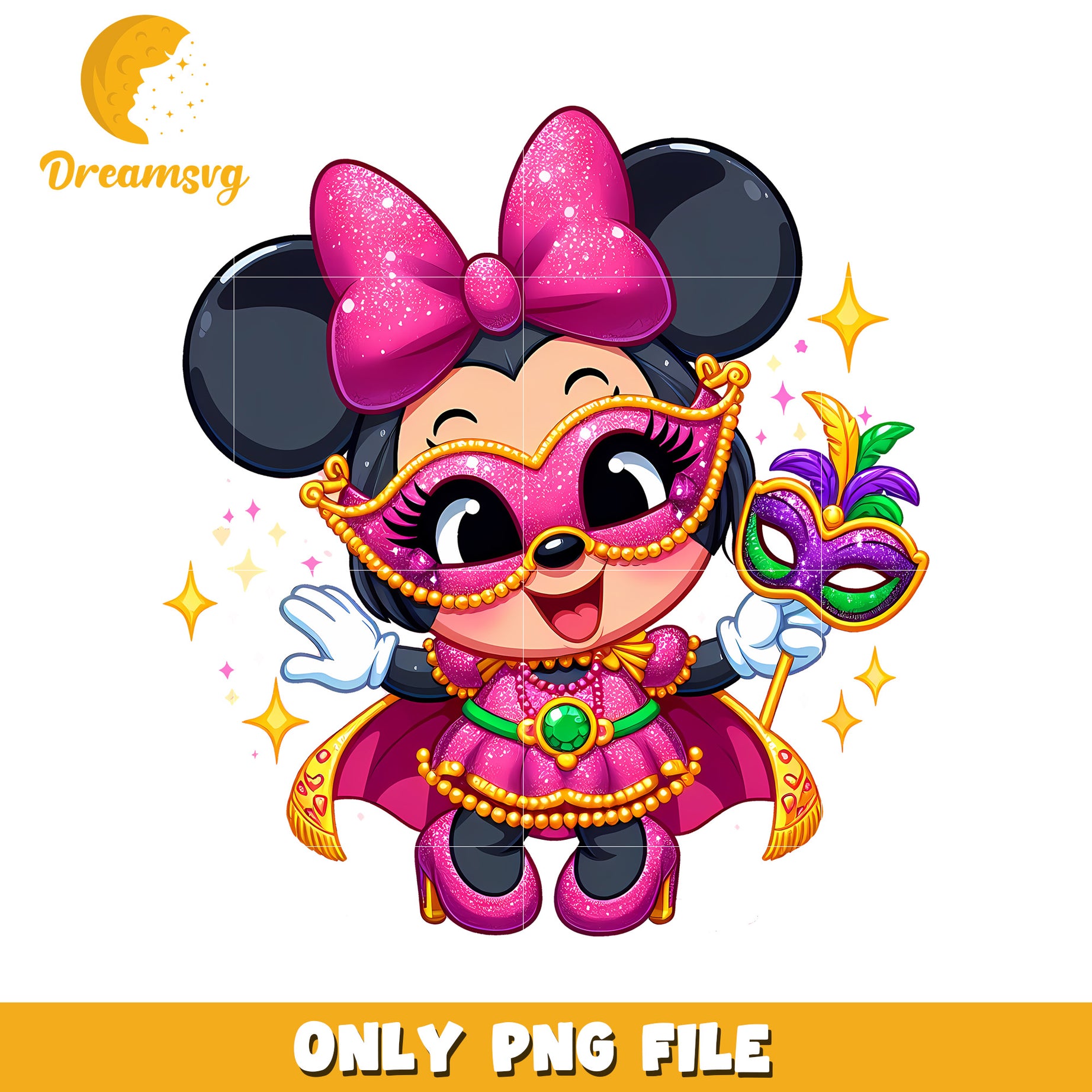 Mardi gras decoration minnie mouse png, mardi gras decorations png