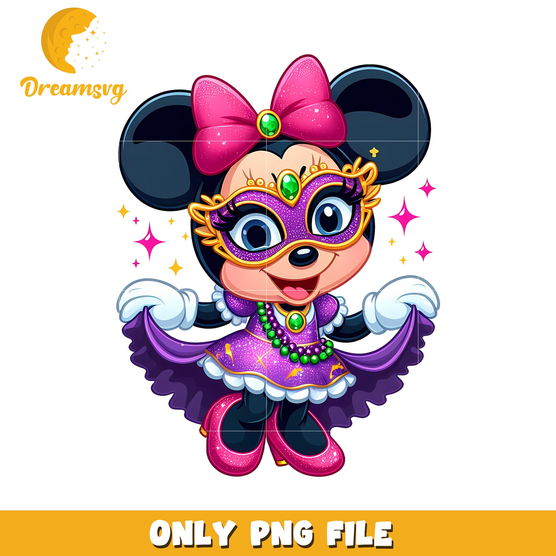 Mardi gras minnie vintage clothes png, mardi gras clothes png