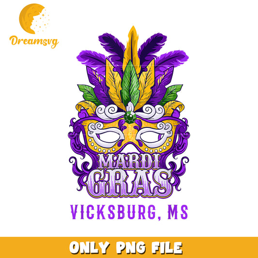 Mardi gras parade vicksburg mississippi png, feathered mask png