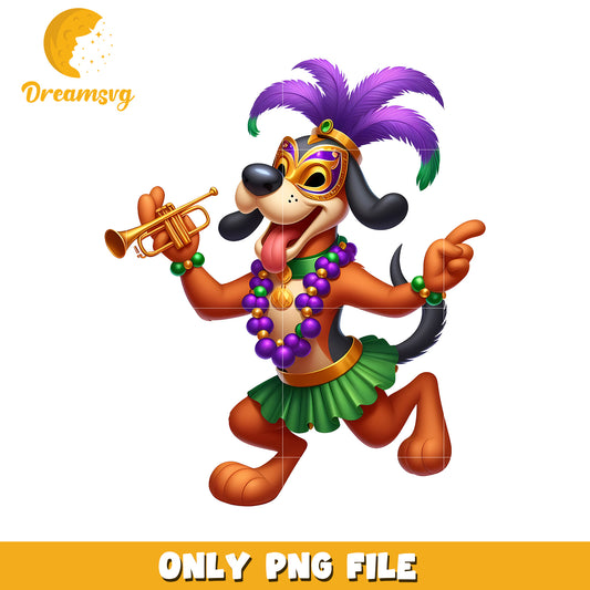Mardi gras pluto outfit png, pluto character png, mardi gras png