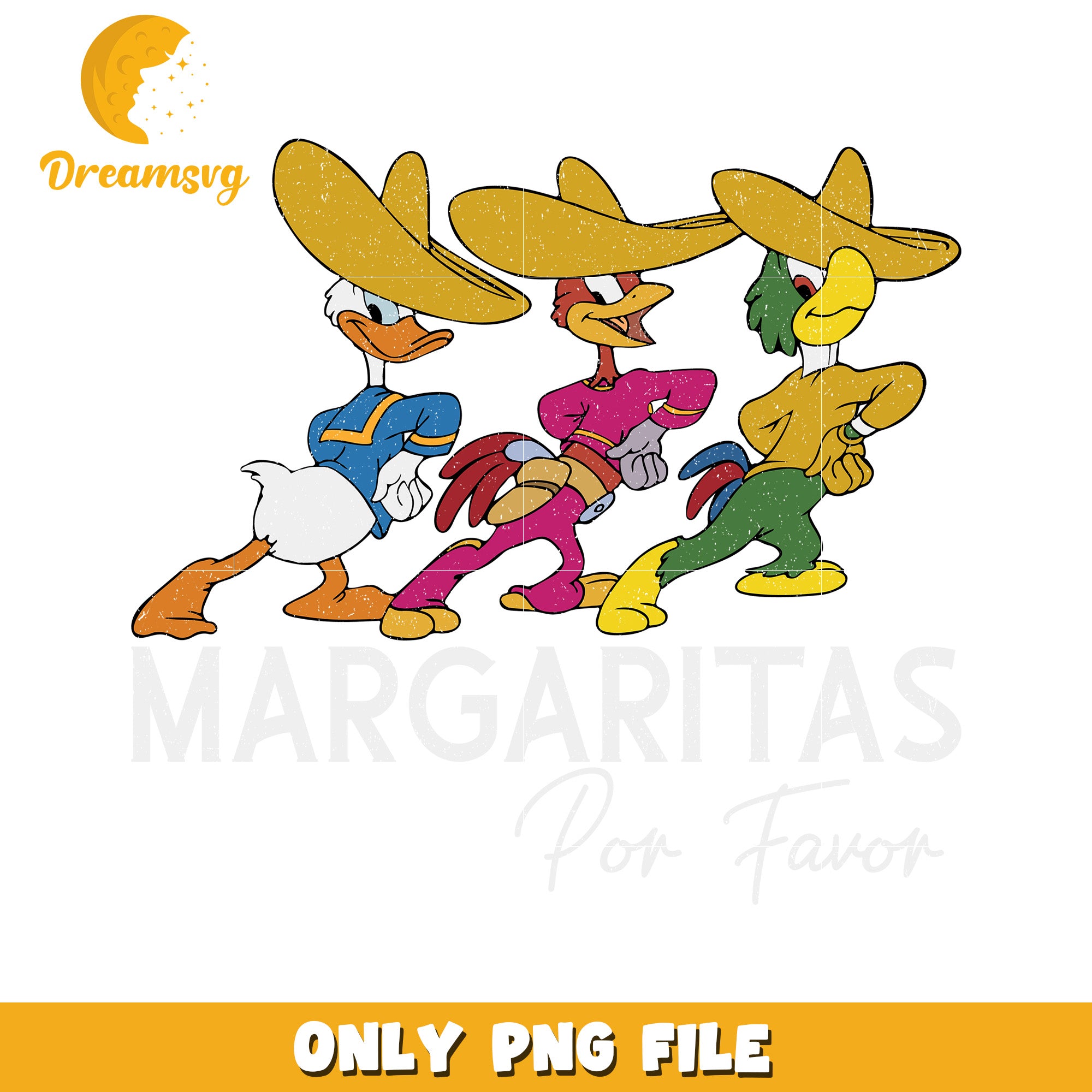 Margaritas Por Favor Fun Cartoon PNG File Download