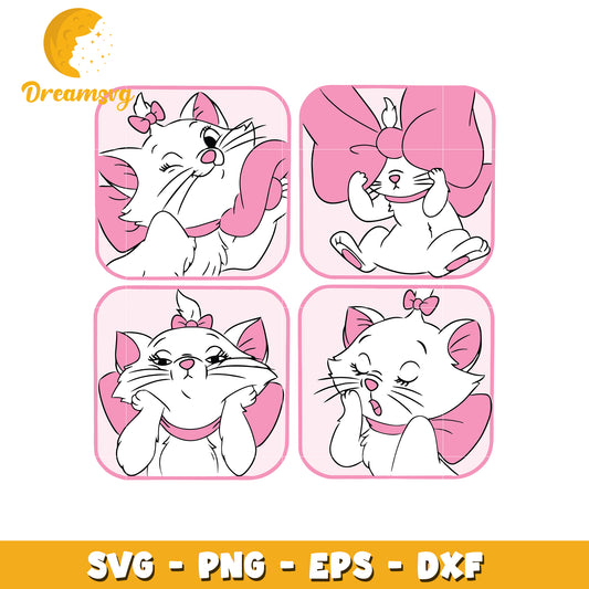 Marie Cat SVG PNG EPS DXF Cut Files