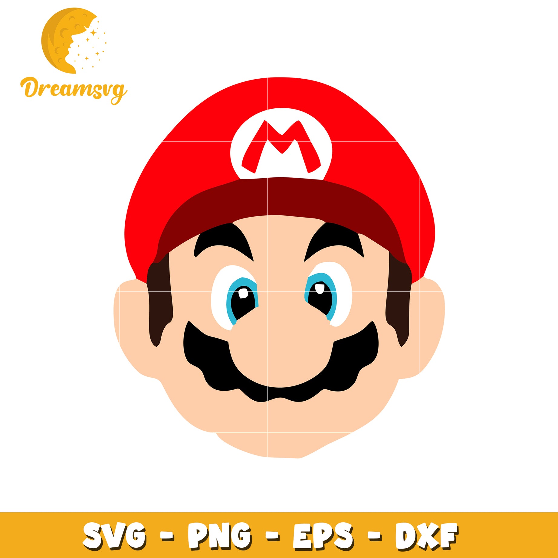 Mario SVG Cut File PNG EPS DXF