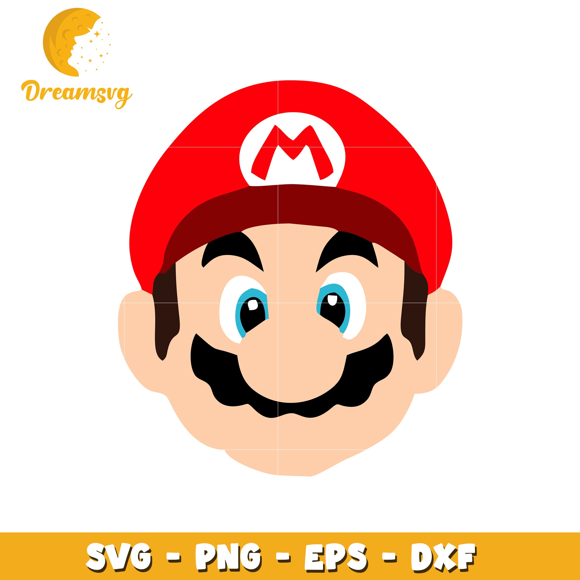 Mario SVG Cut File PNG EPS DXF
