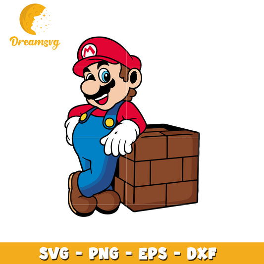 Mario SVG PNG EPS DXF Cut File