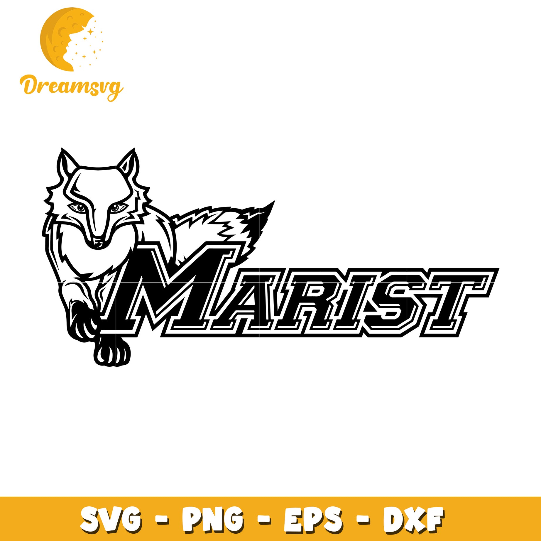 Marist Fox SVG Cut File for Cricut
