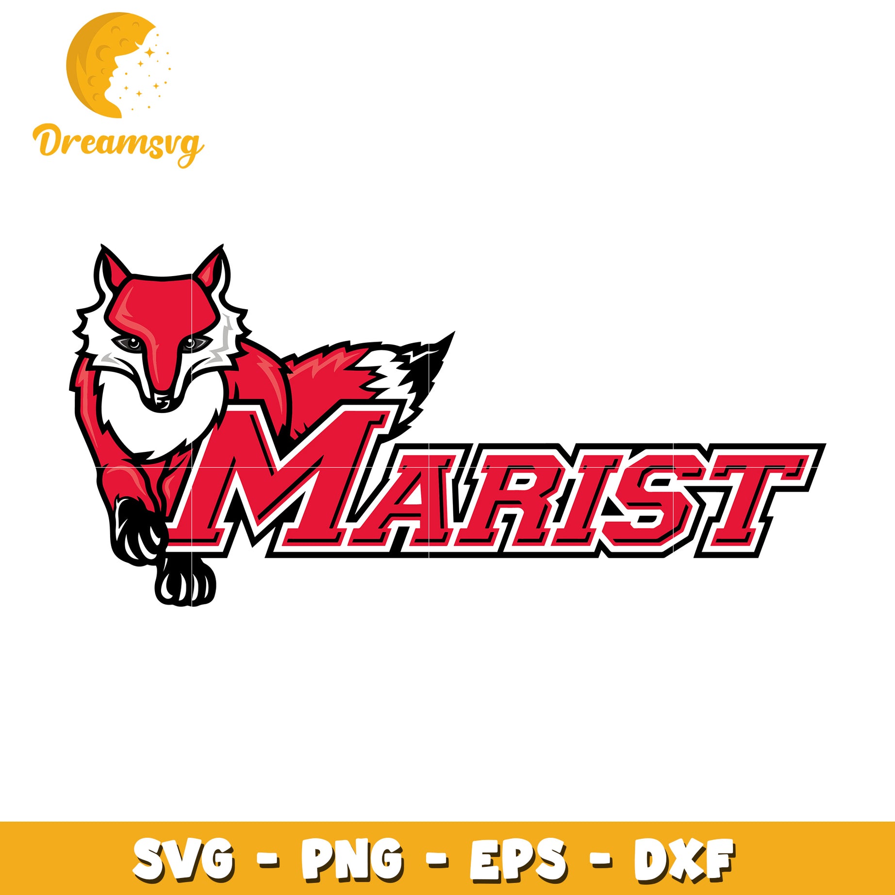 Marist Fox SVG PNG EPS DXF Cut File