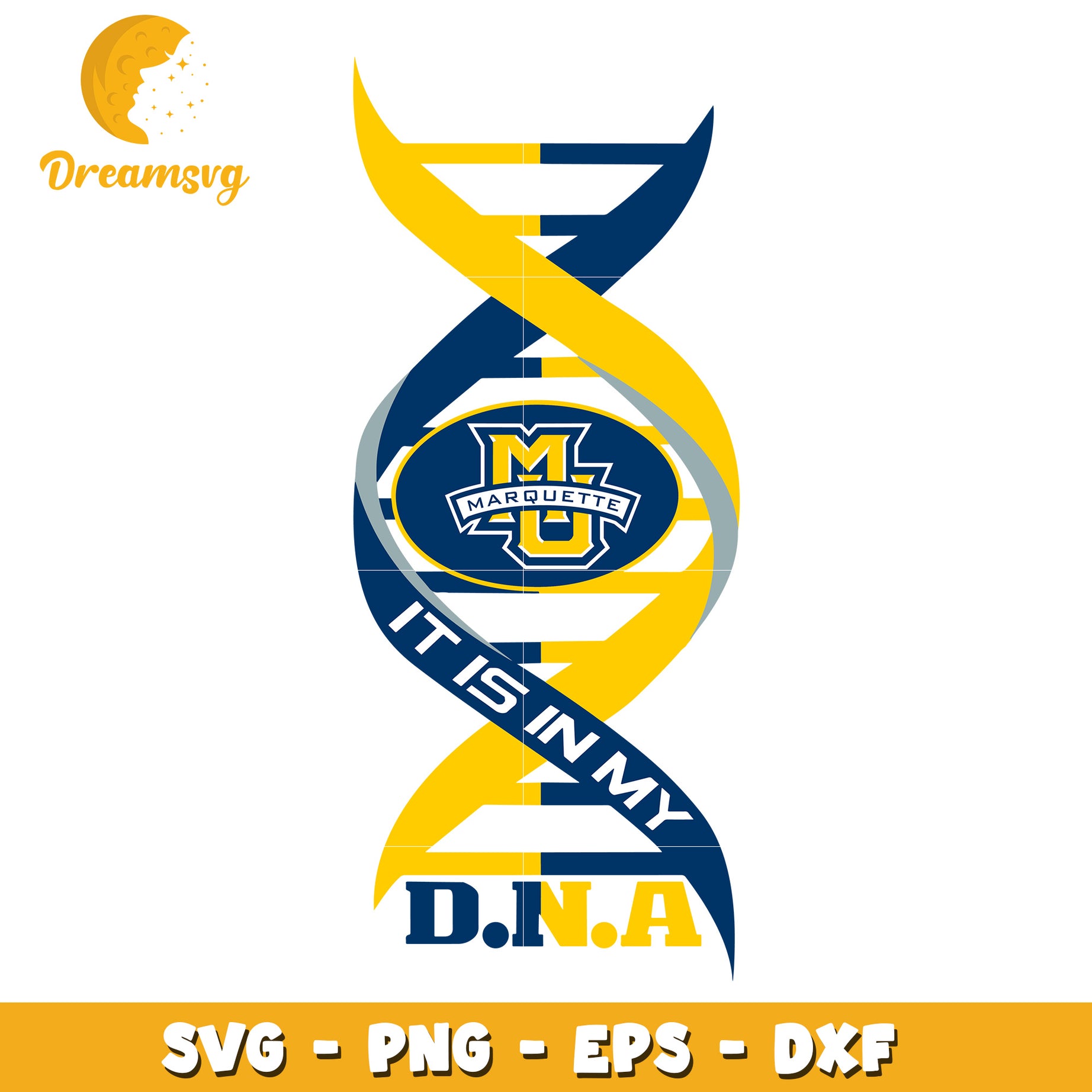 Marquette DNA SVG Cut File