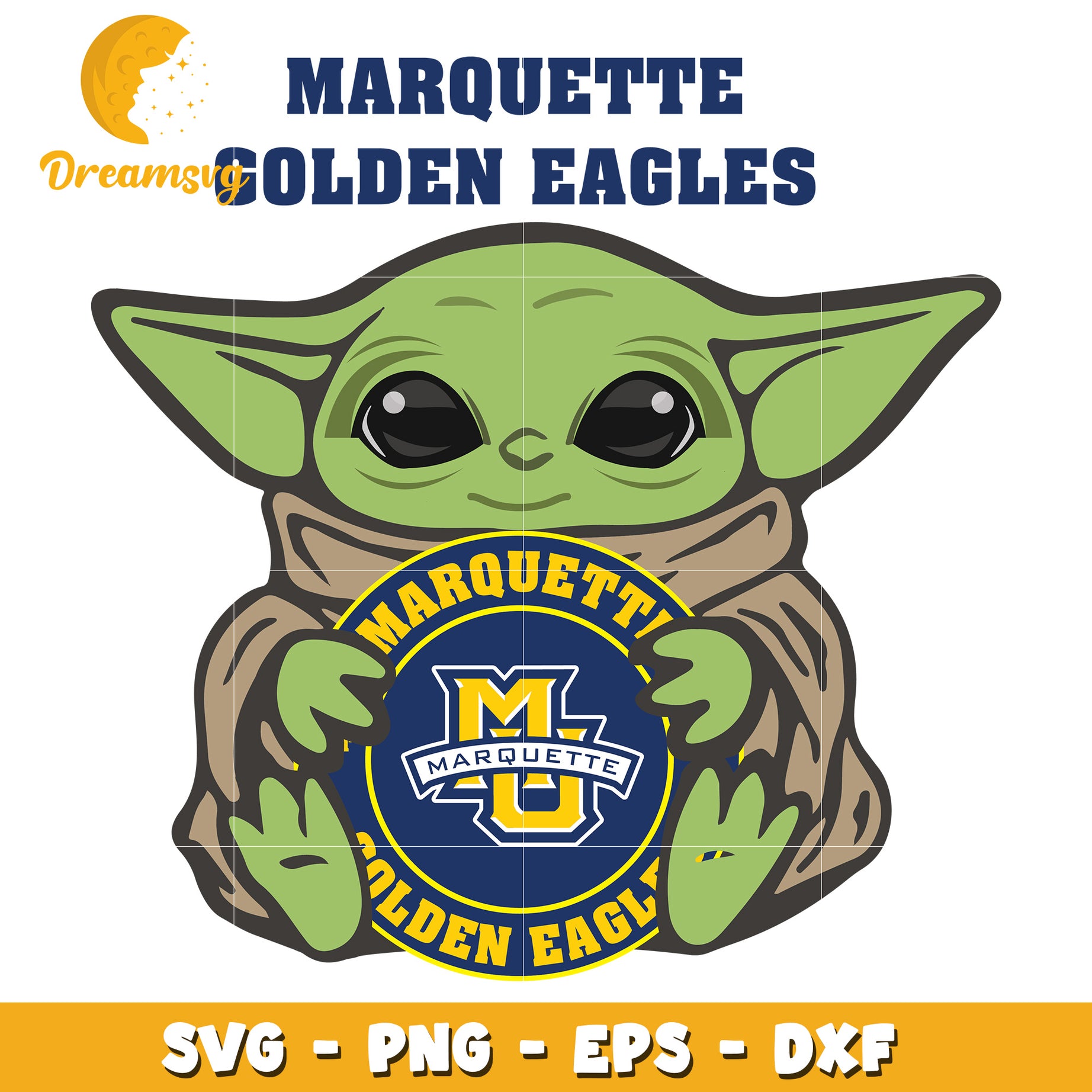 Marquette Golden Eagles SVG Cut File