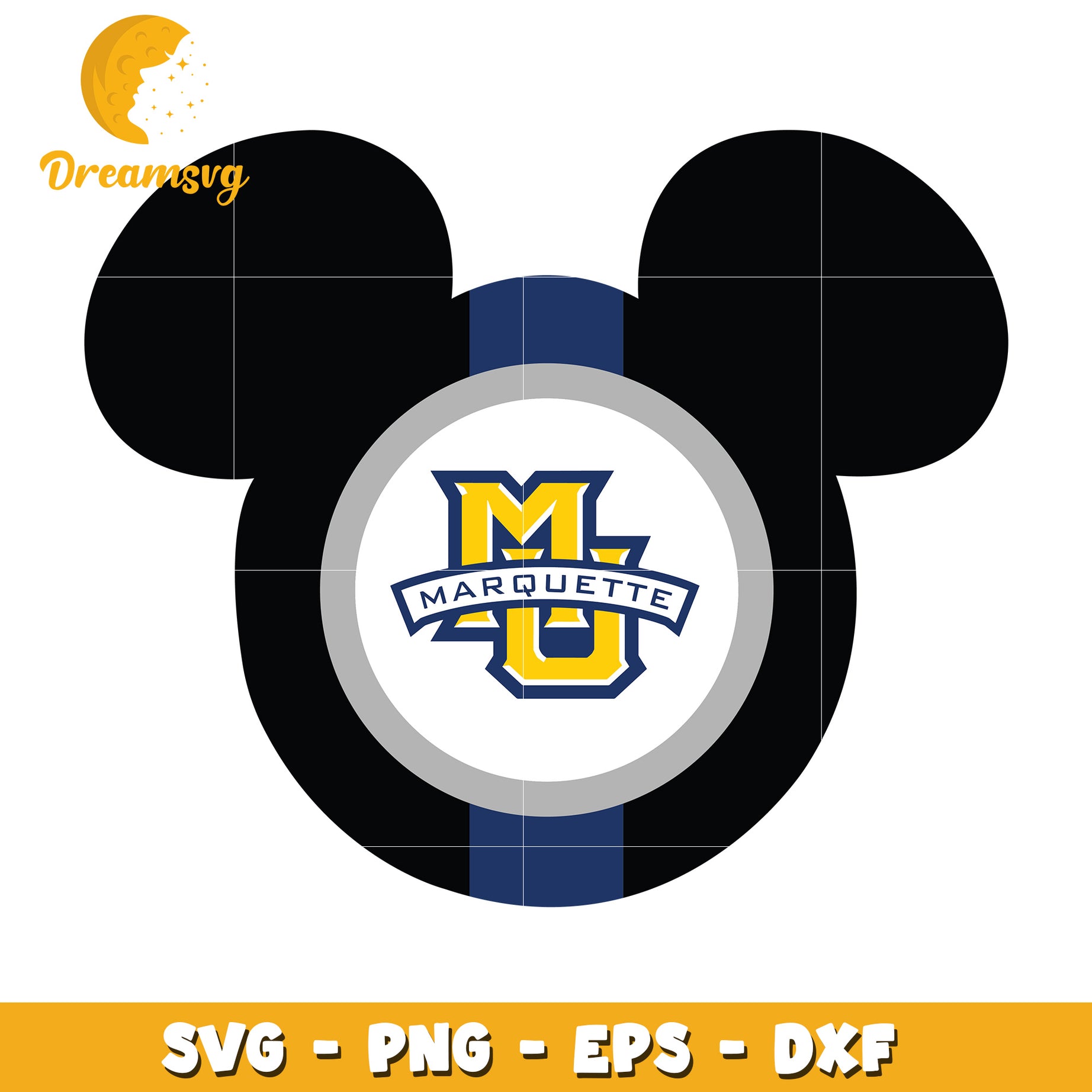 Marquette Mickey Mouse SVG PNG EPS DXF